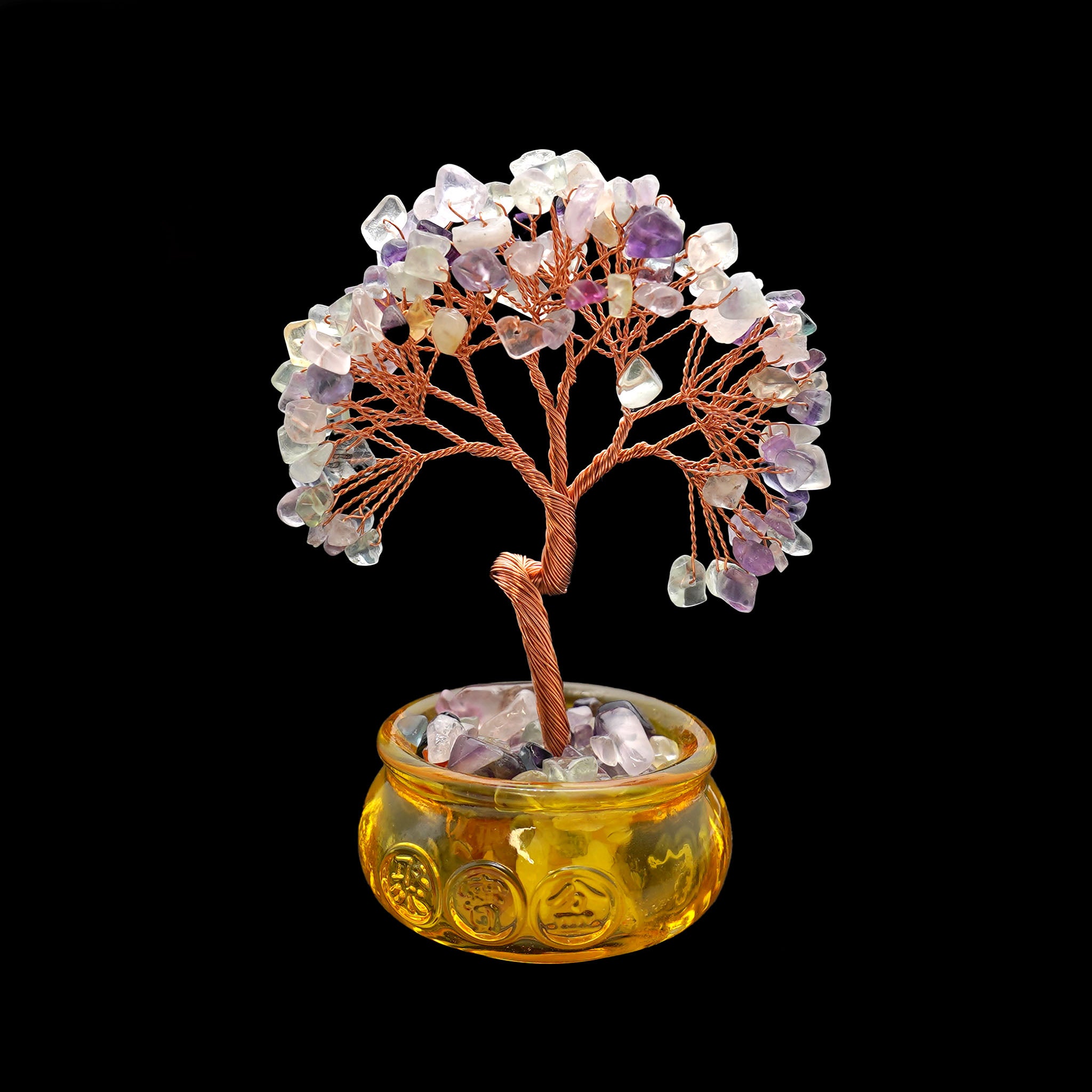 Wire Gem Tree in Wealth Bowl