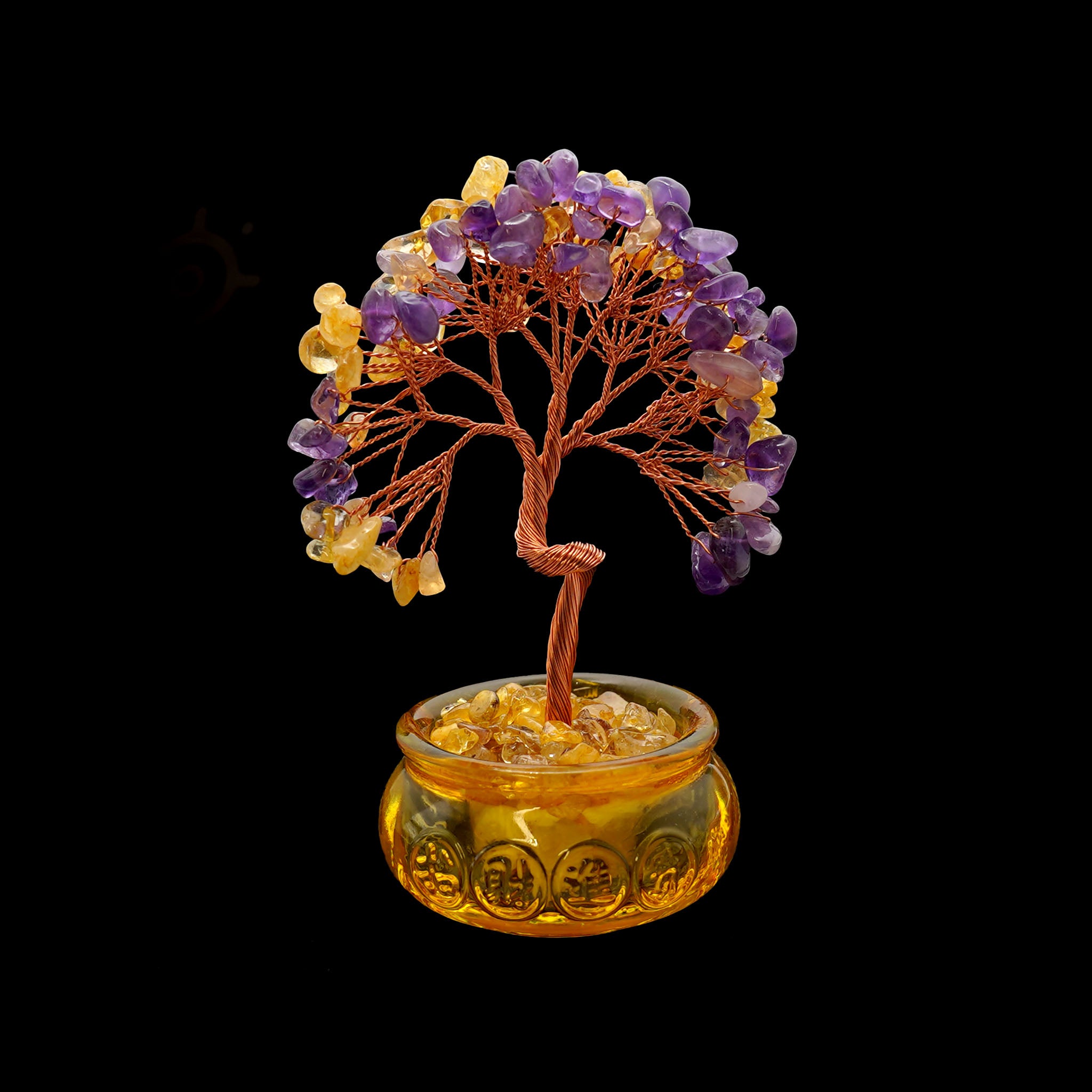 Wire Gem Tree in Wealth Bowl