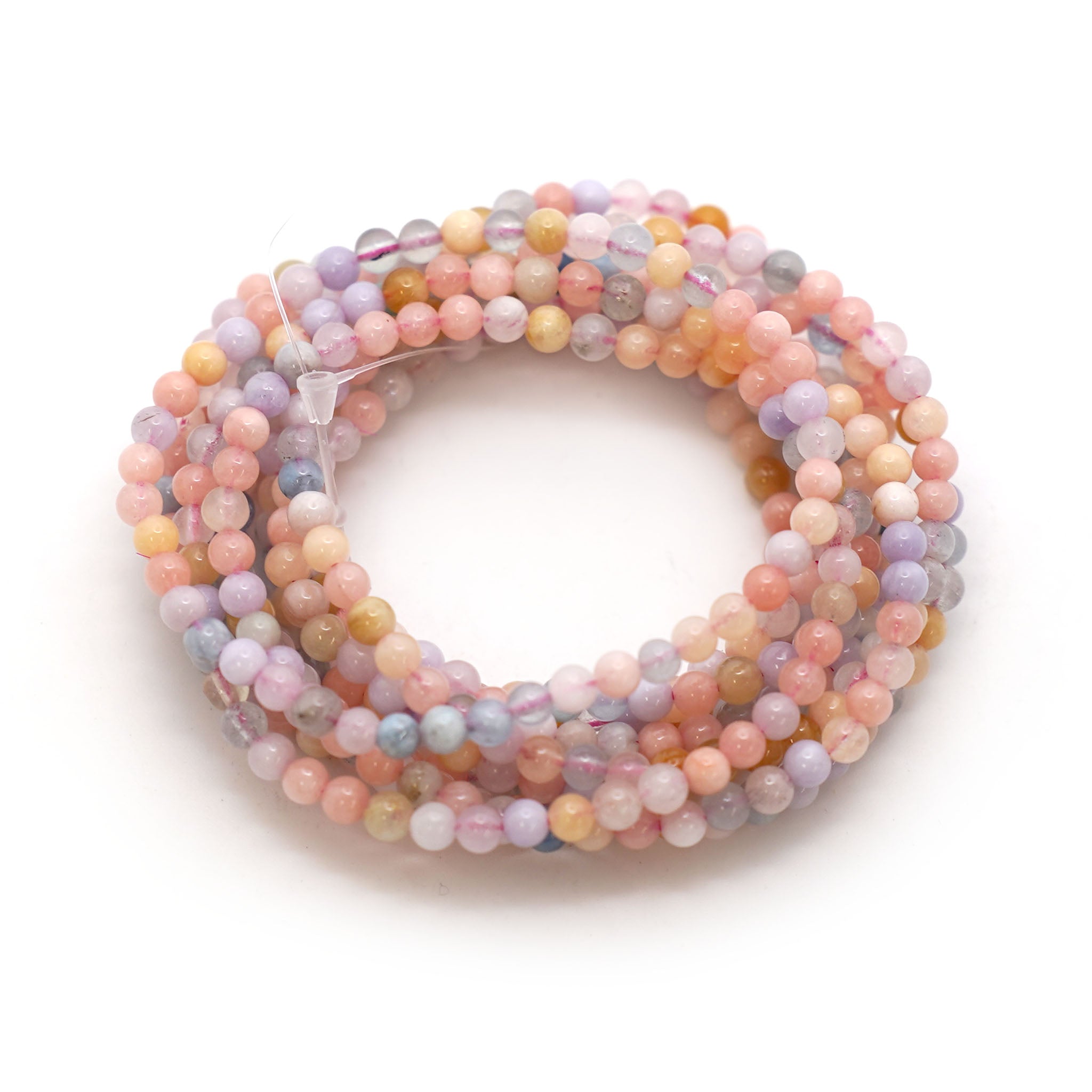 Morganite Bracelet 4mm - 10 Pcs