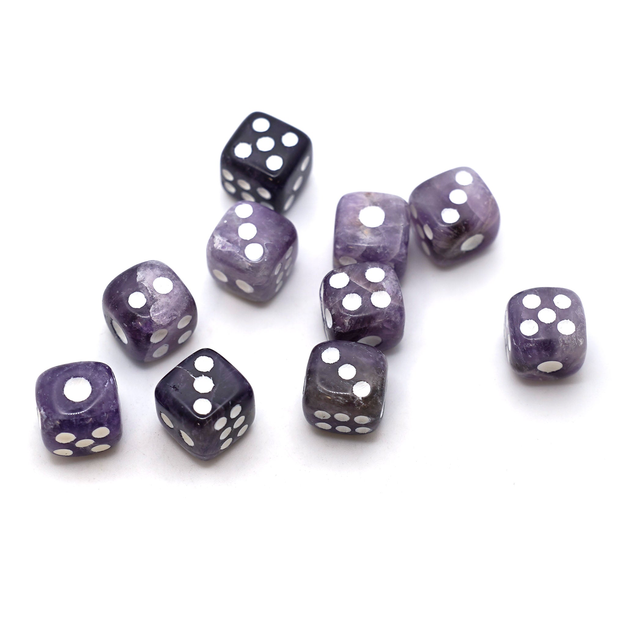 Crystal Dice - 10 Pcs