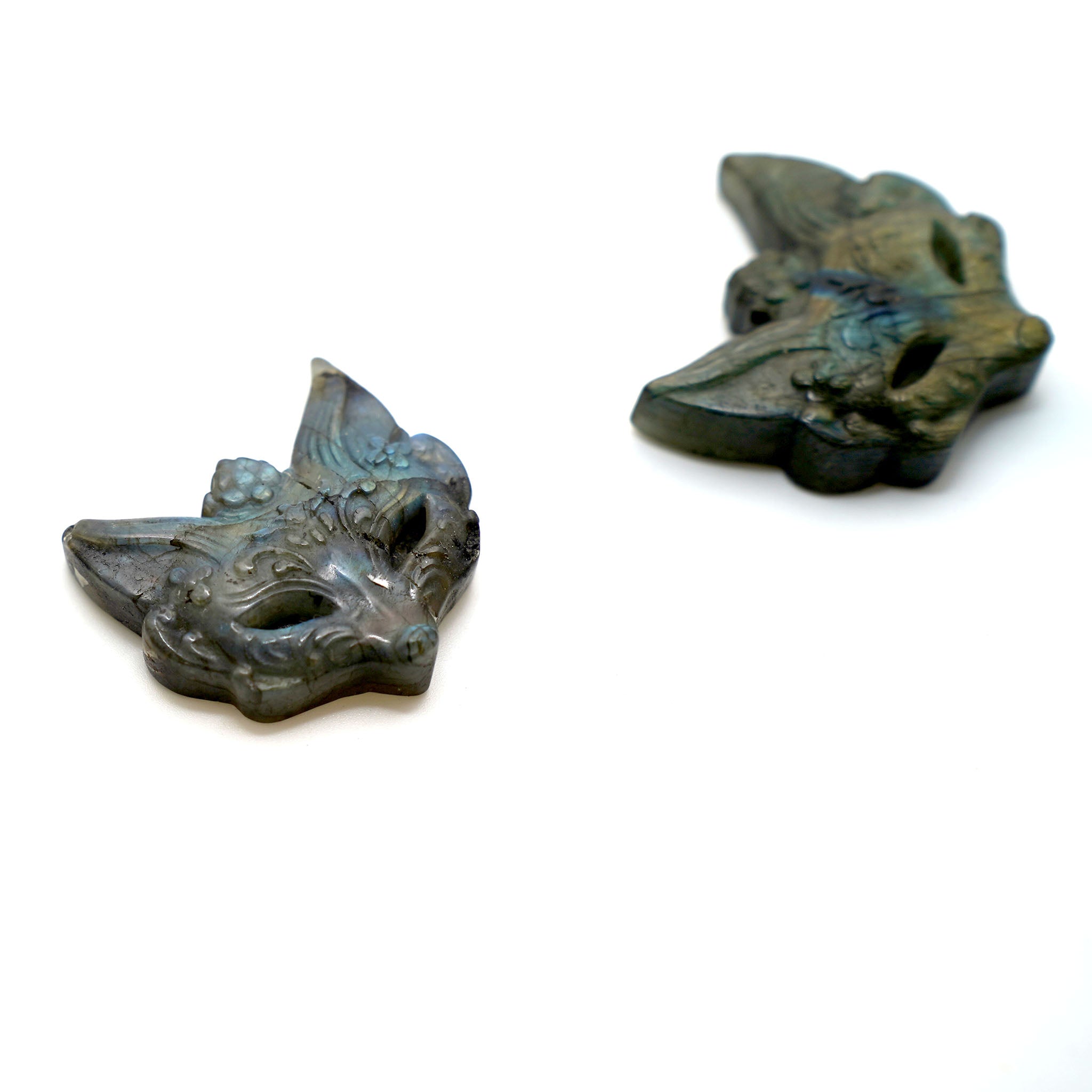 Labradorite Fox Head Cabochon
