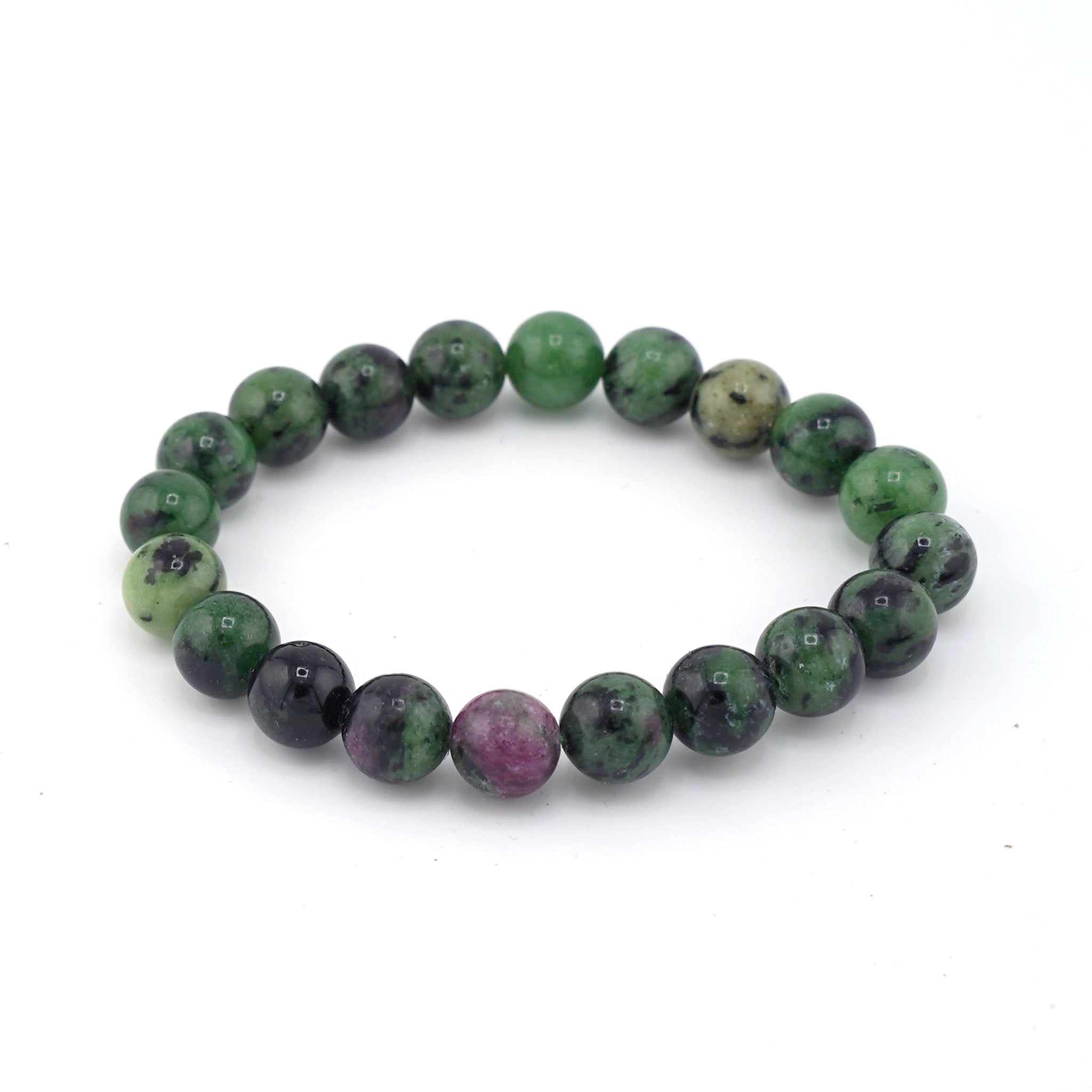 Ruby in Zoisite Bracelet 10mm - 10 Pcs