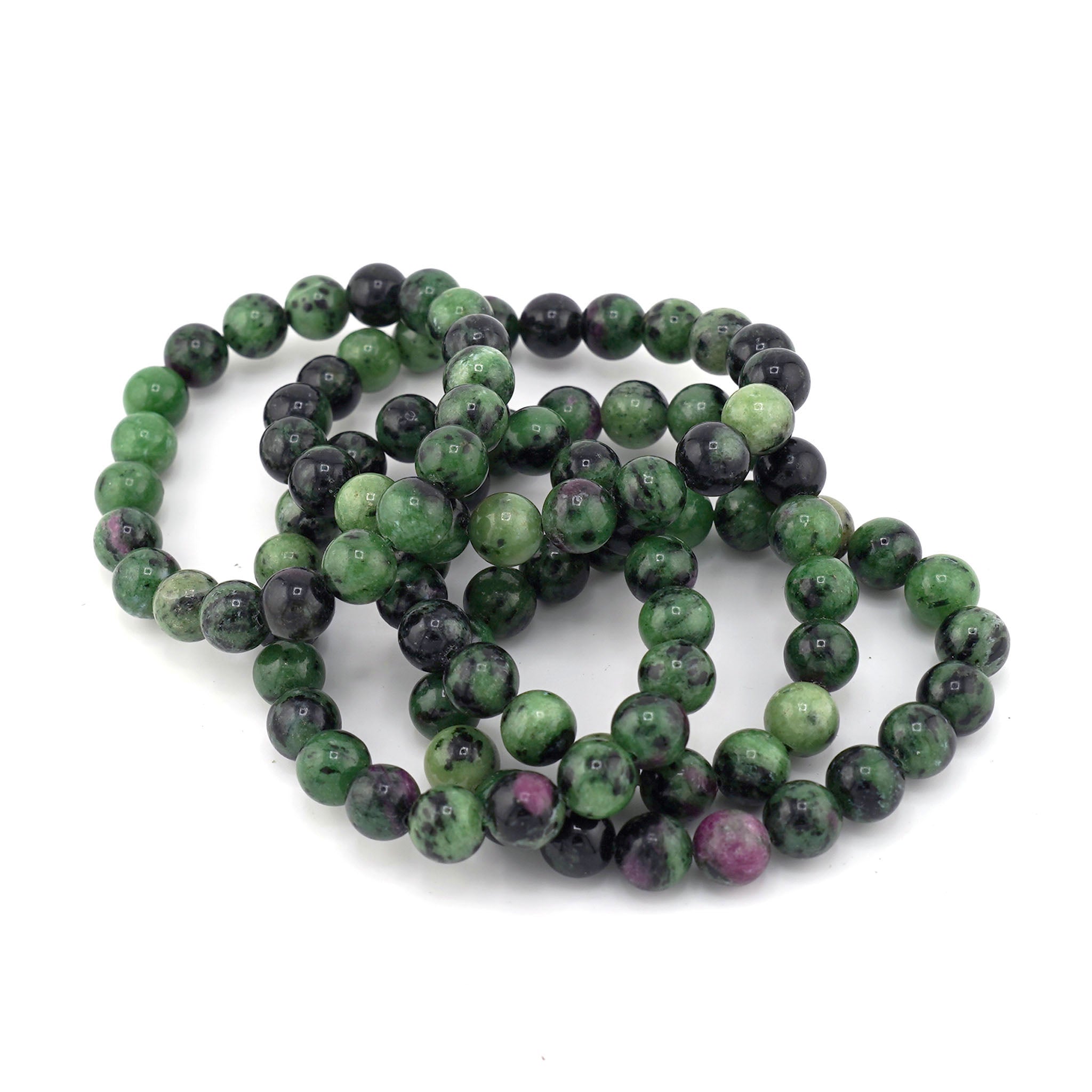 Ruby in Zoisite Bracelet 10mm - 10 Pcs