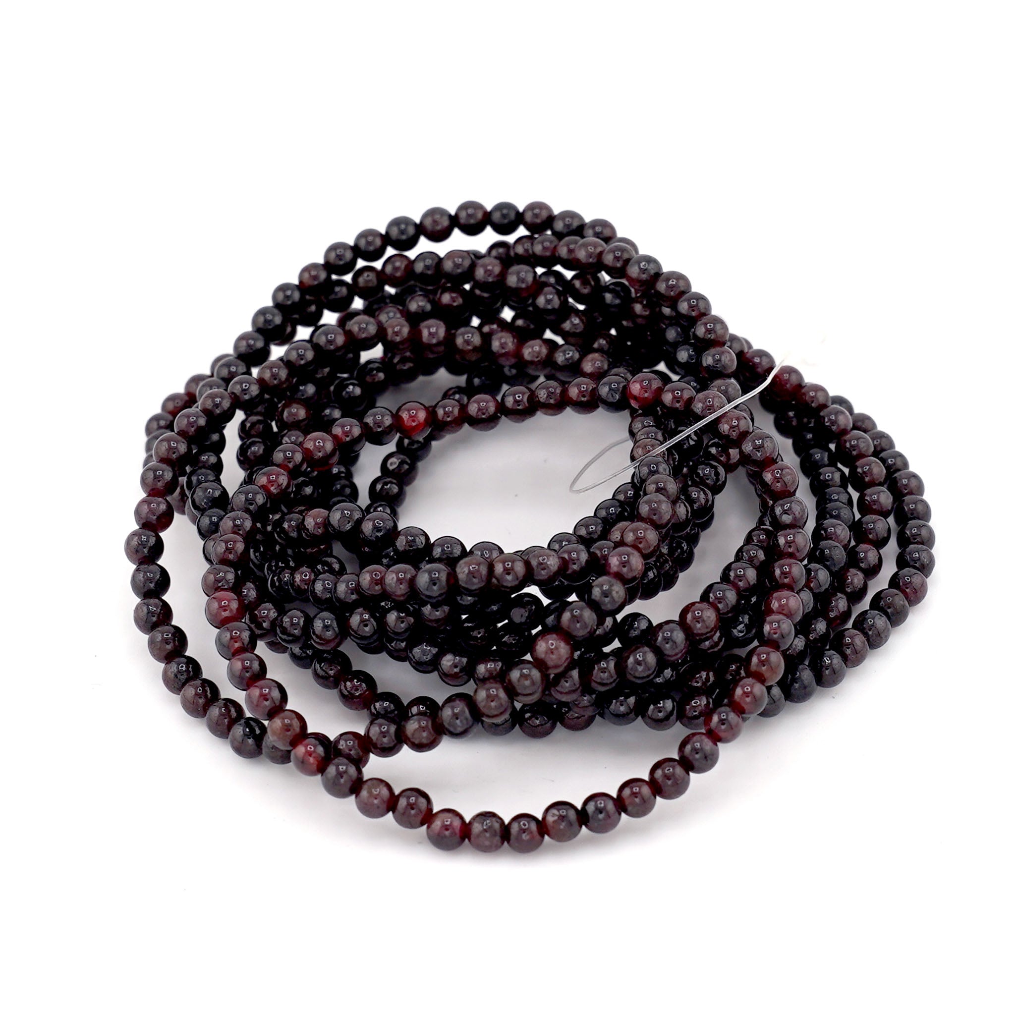 Garnet Bracelet 4mm - 10 Pcs