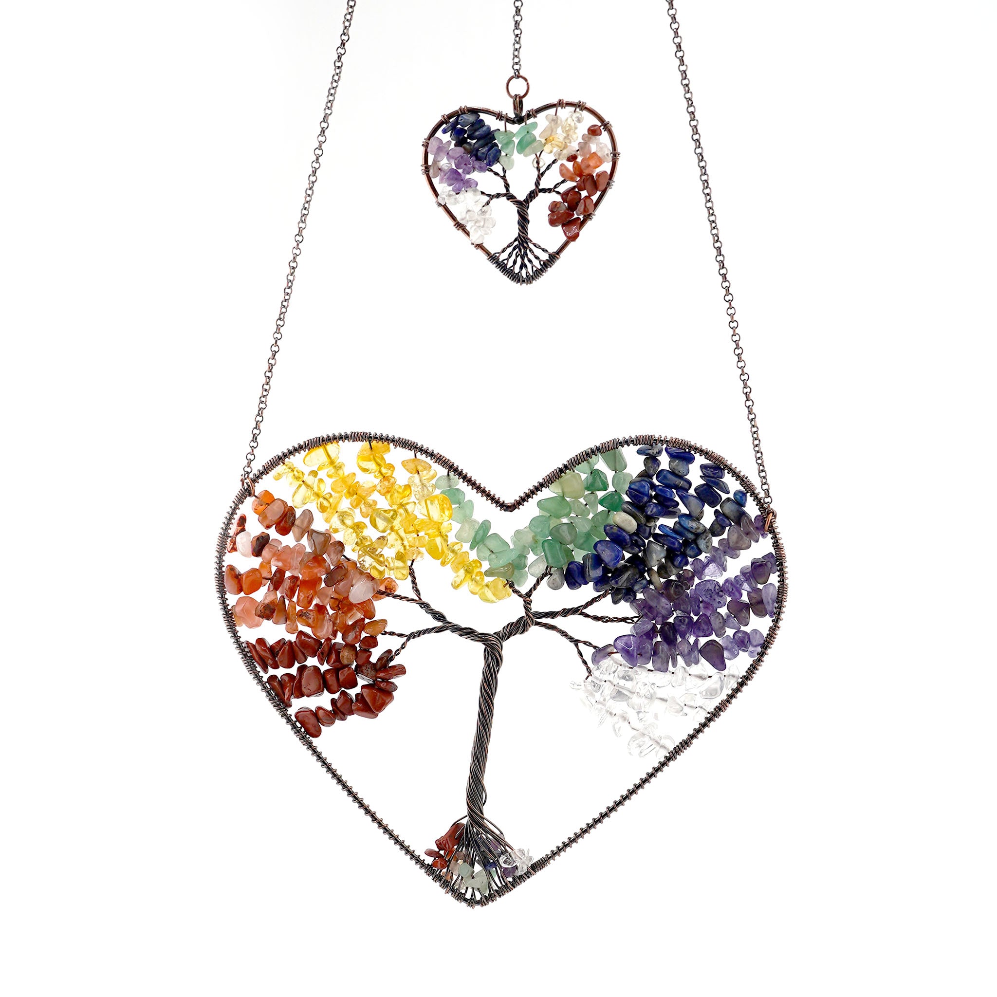Suncatcher Tree of Life Heart - Chakra