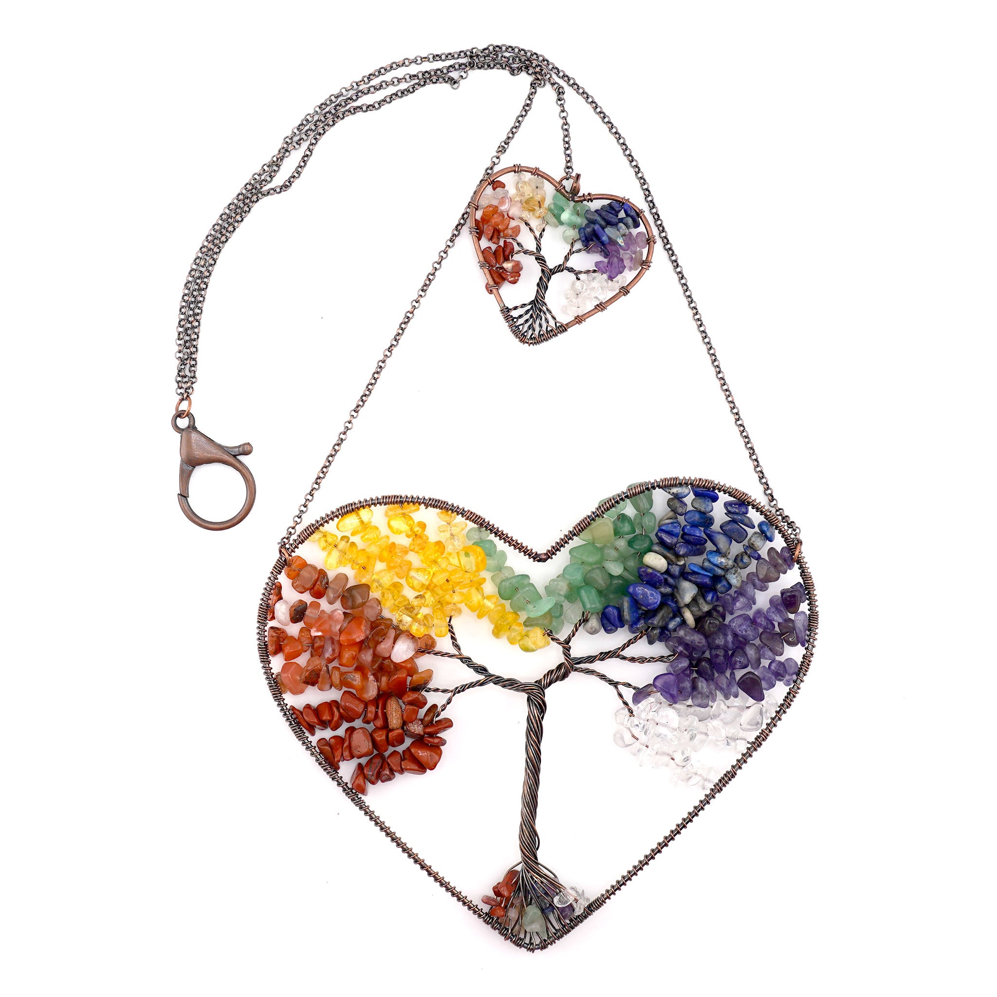 Suncatcher Tree of Life Heart - Chakra