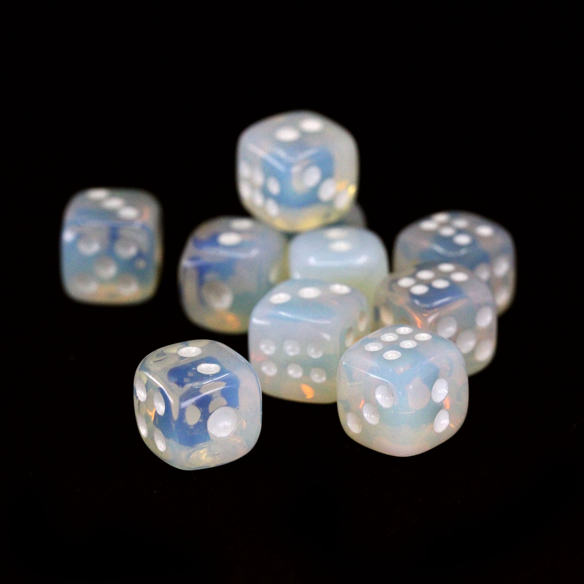 Crystal Dice - 10 Pcs