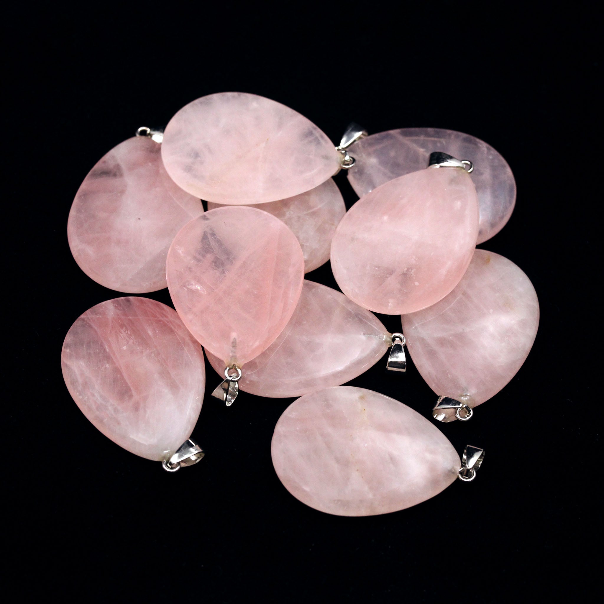 Flat Teardrop Pendant - 10 Pcs