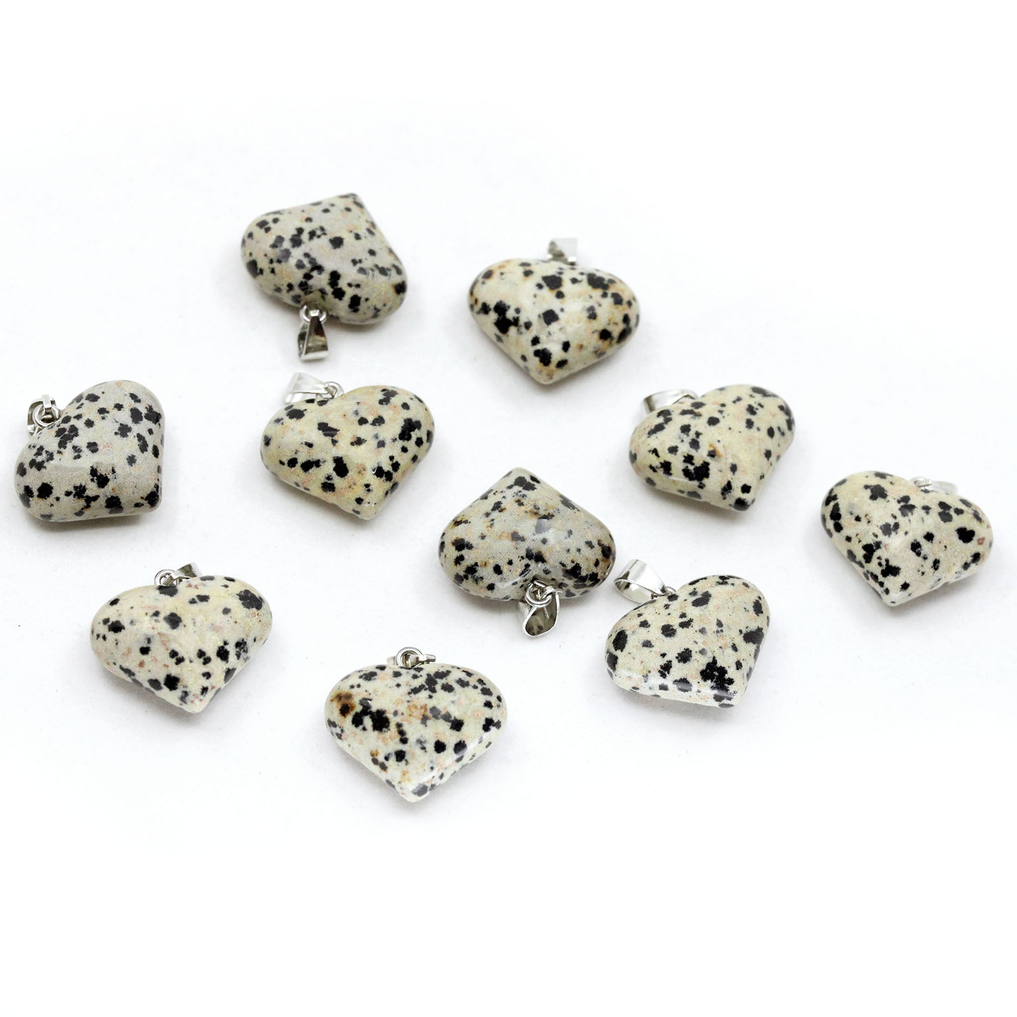 Heart Pendant 1 Inch - 10 Pcs
