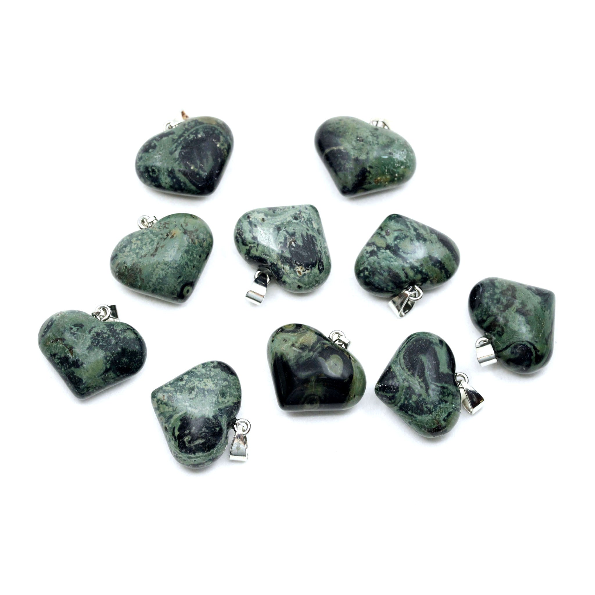 Heart Pendant 1 Inch - 10 Pcs