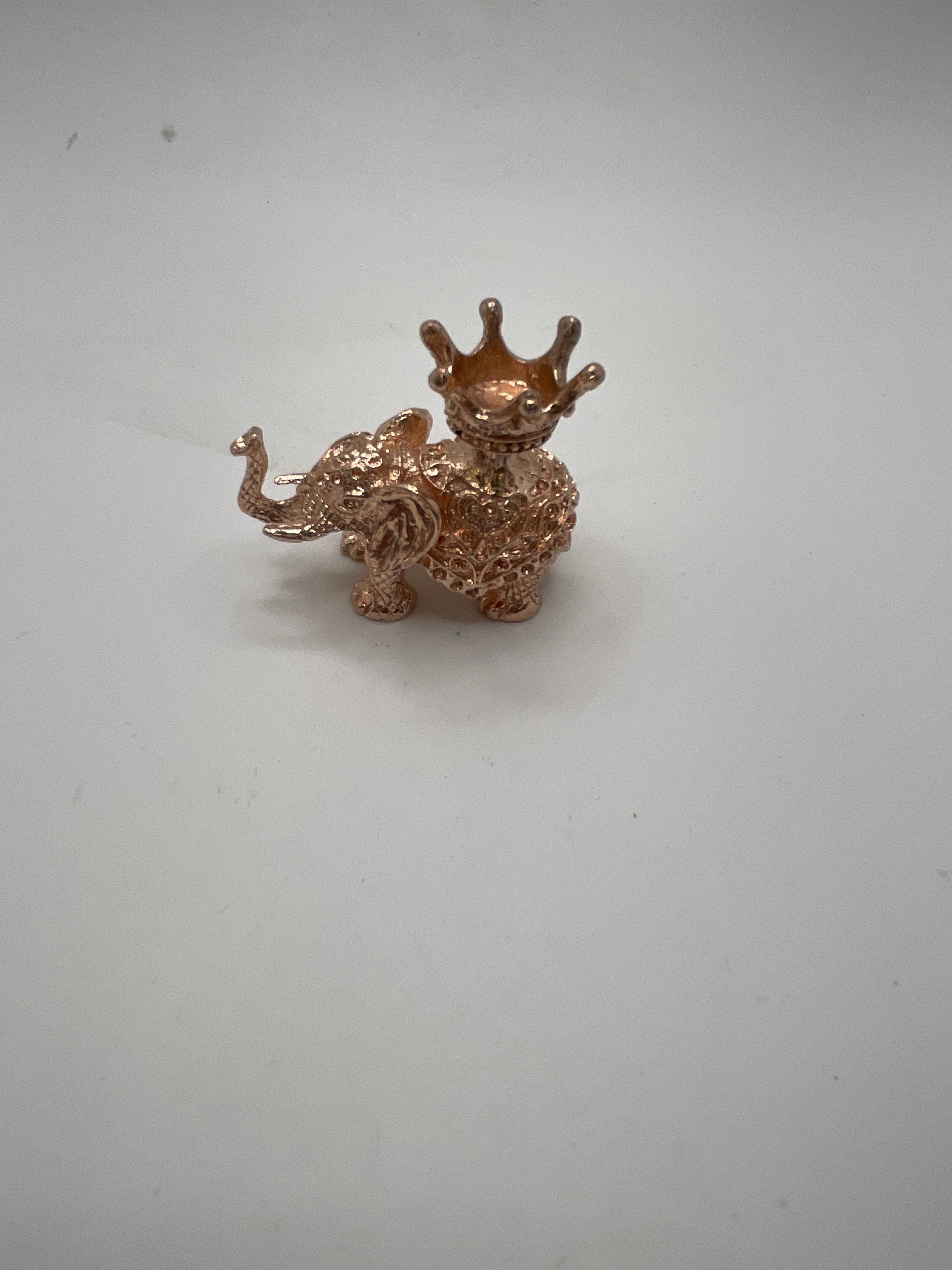 Elephant with Crown Sphere Stand