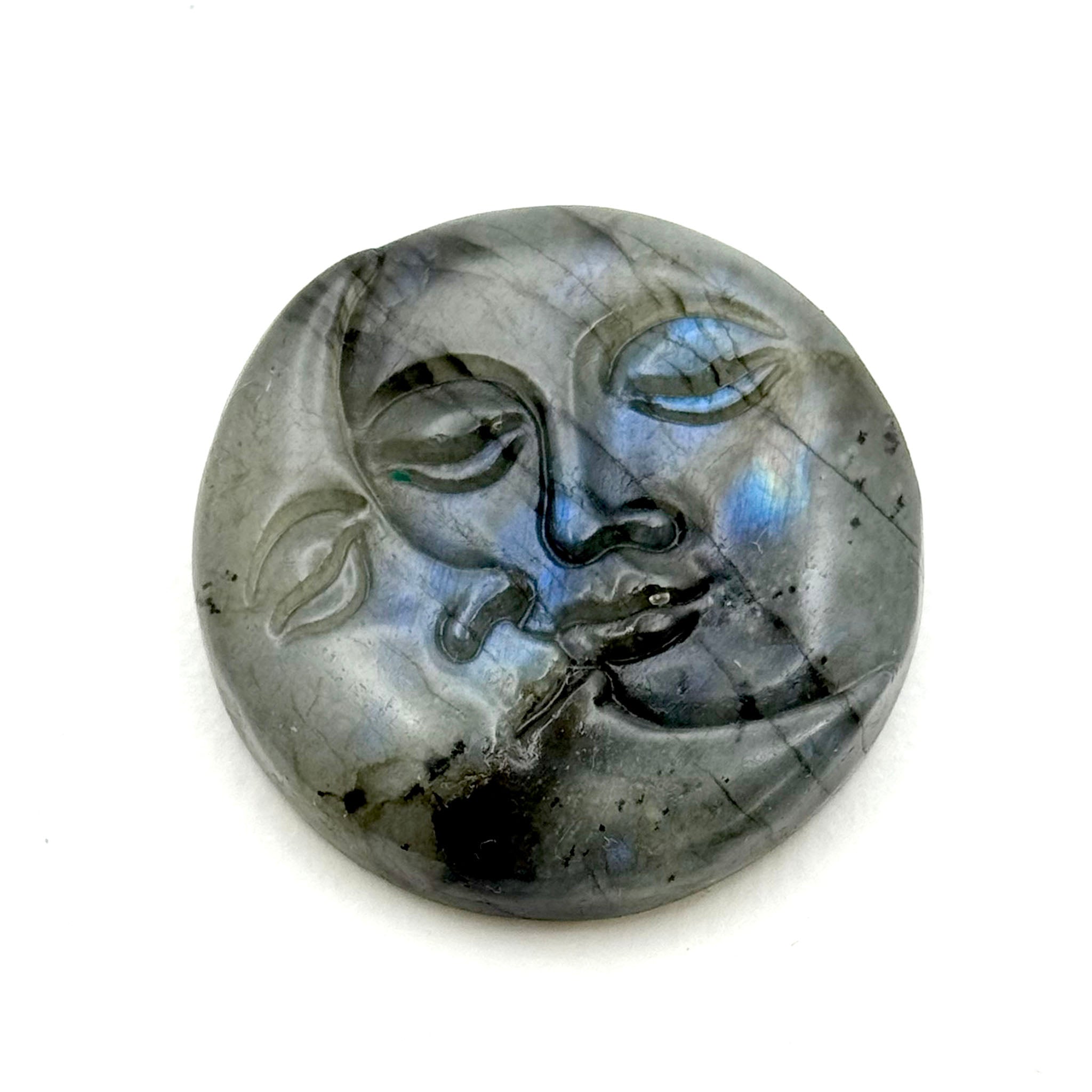 Labradorite Cabochon Sun and Moon Kiss 1.5 Inches