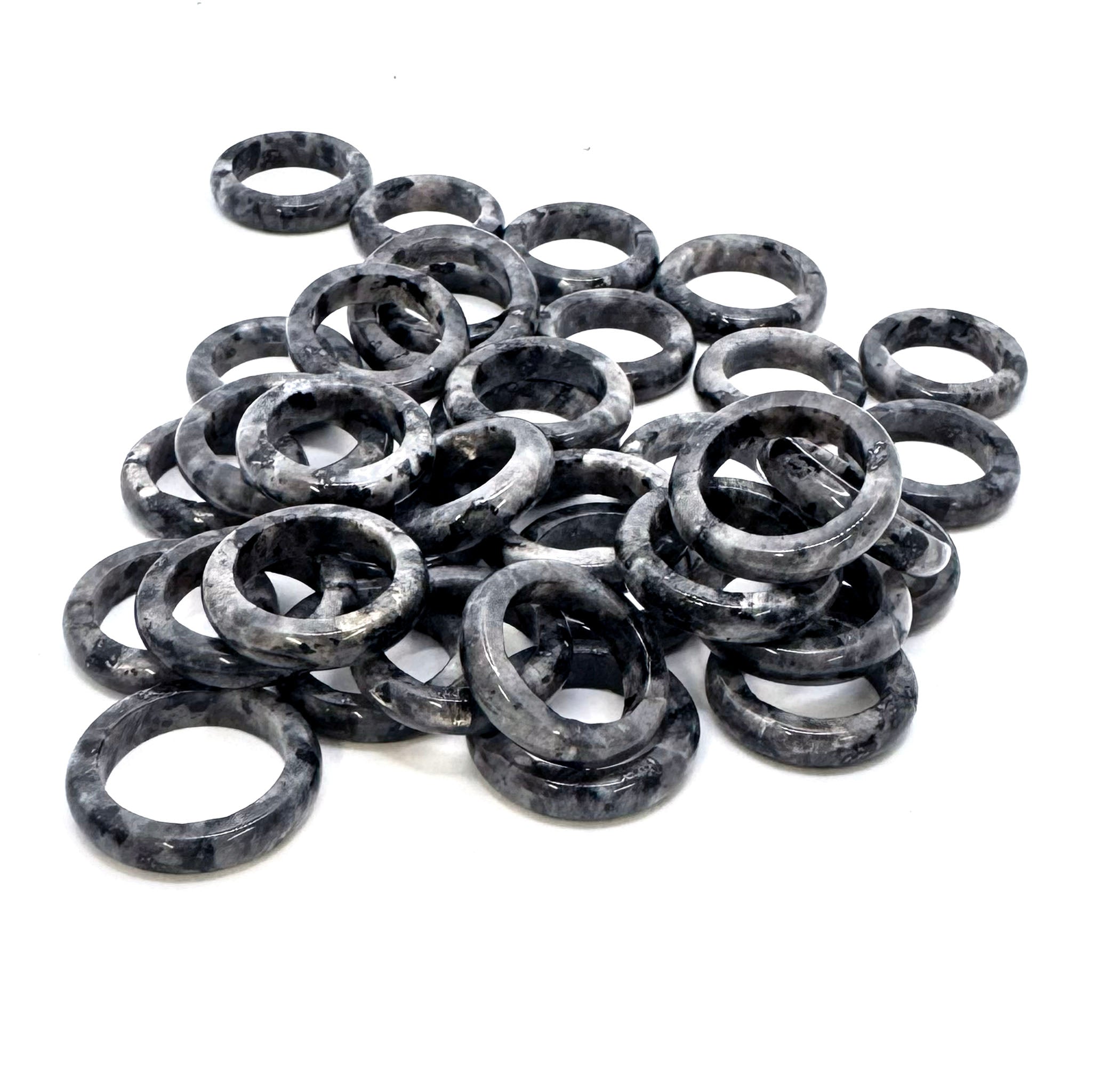 Larvikite Ring - 100 Pcs