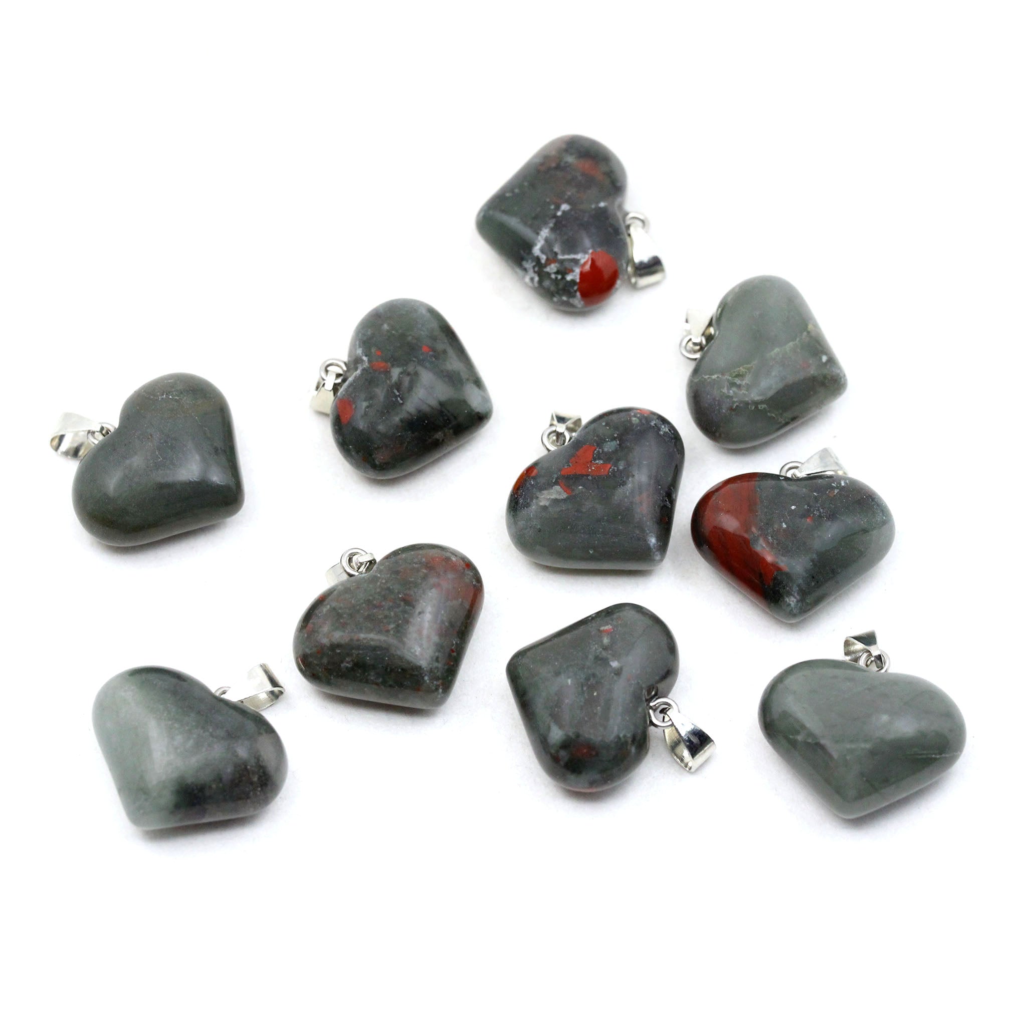Heart Pendant 1 Inch - 10 Pcs