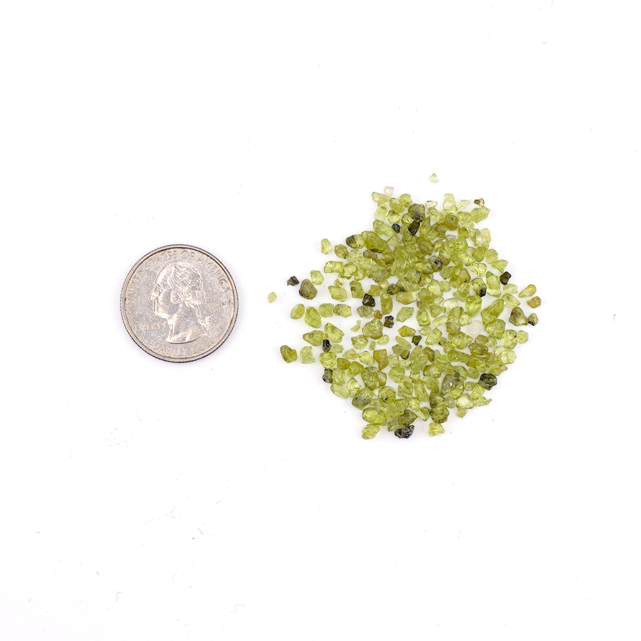Peridot Mini Chips - 1 Pound