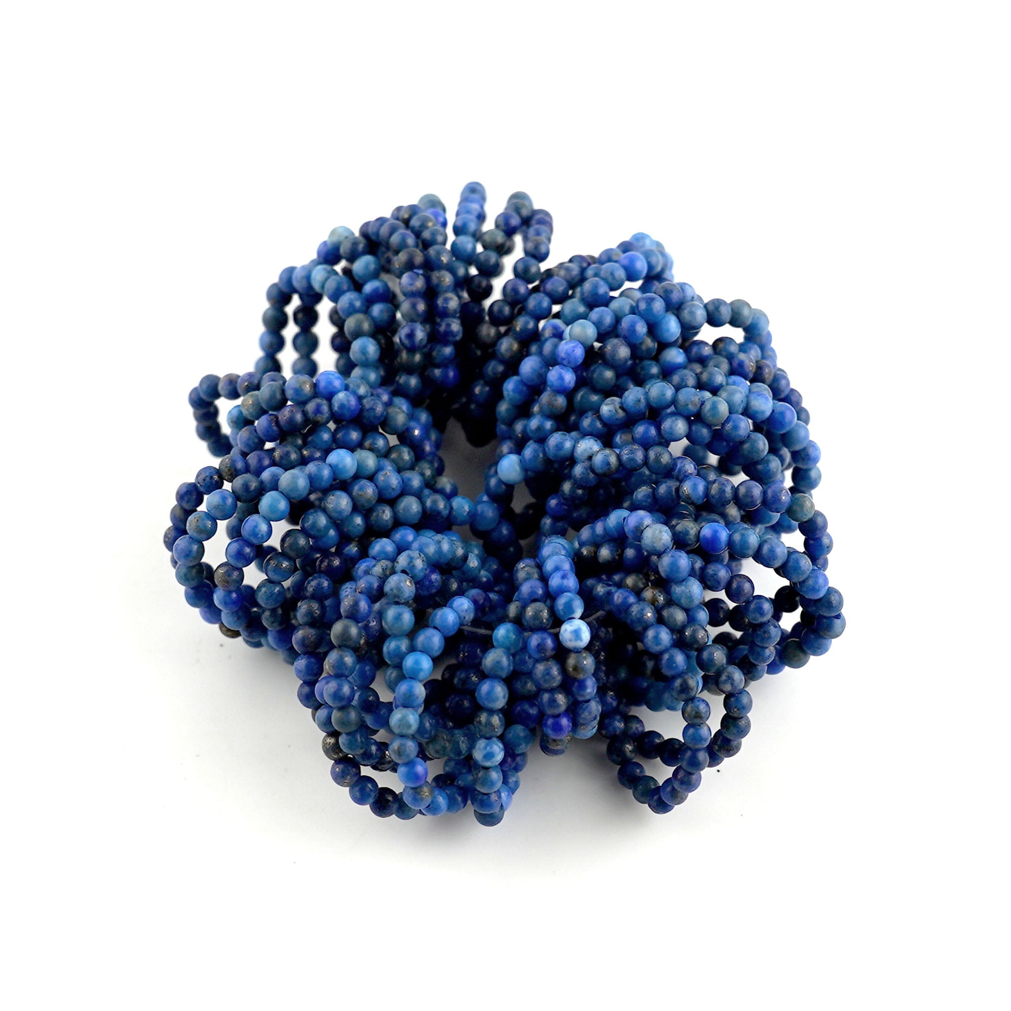Lapis Bead Ring - 50 Pcs