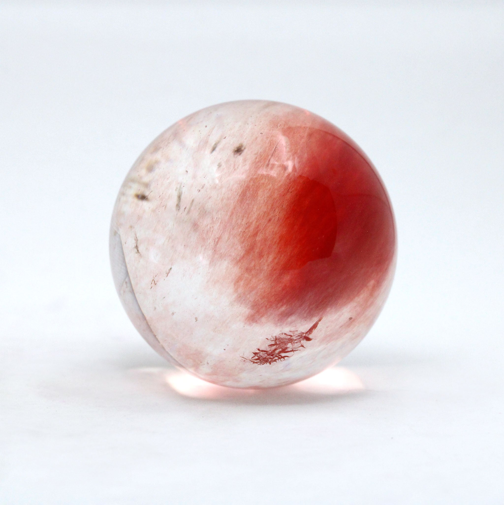 Cherry Quartz Sphere - 2 Pc