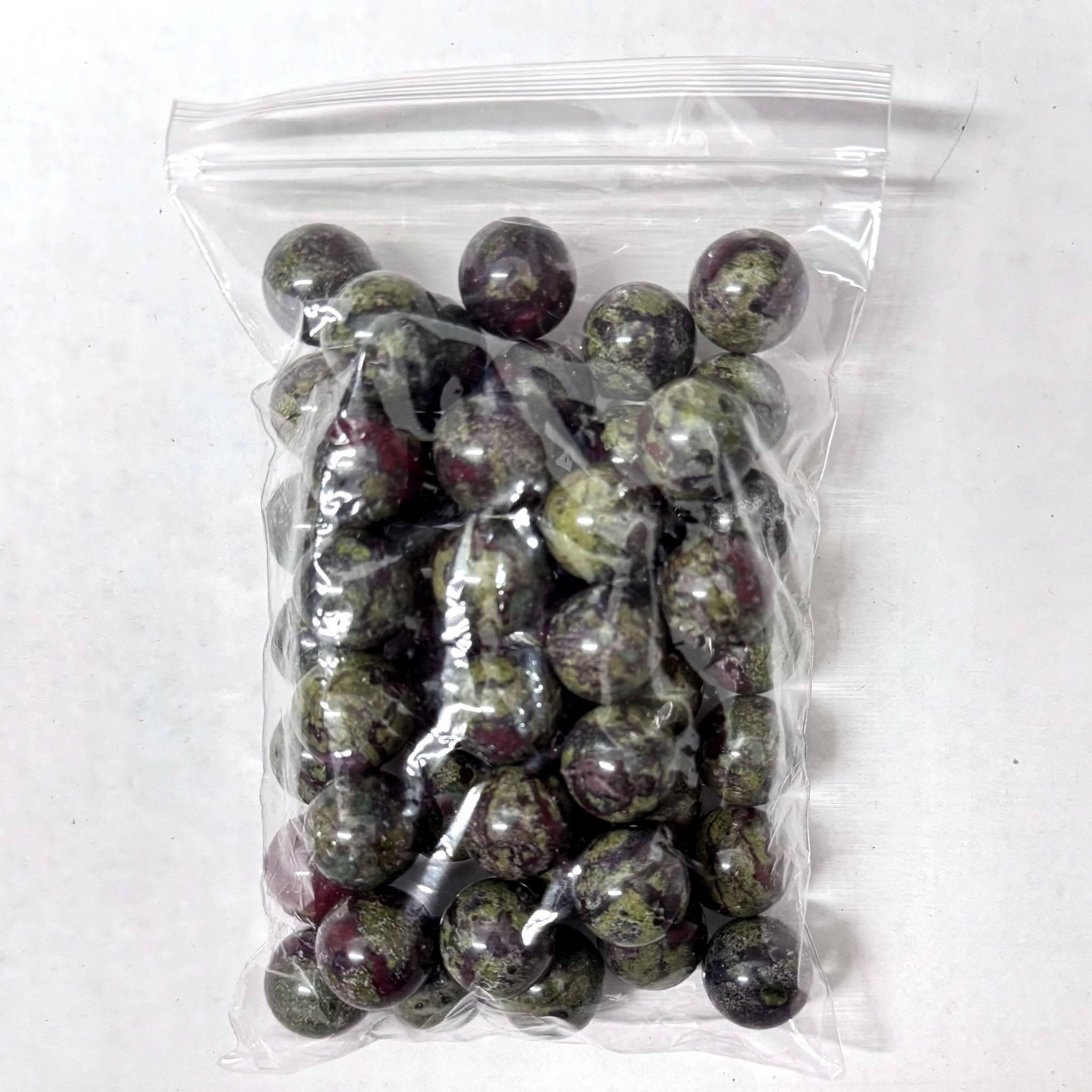 Dragon Bloodstone Spheres 20 mm - 50 Pcs