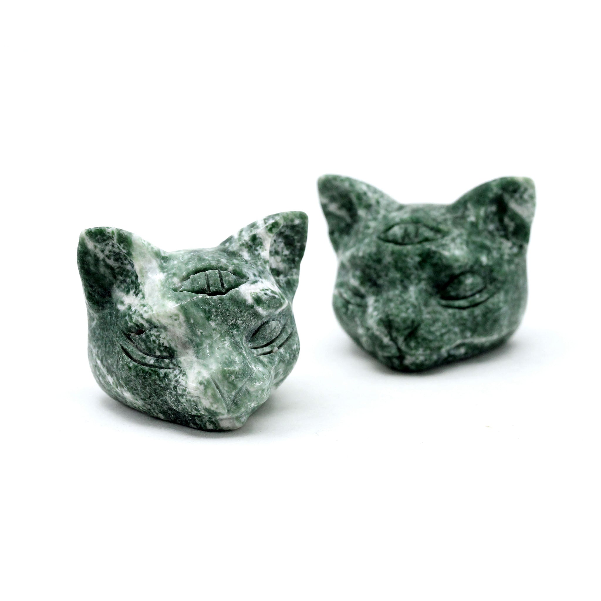 Cat Head with Third Eye 2 Inches