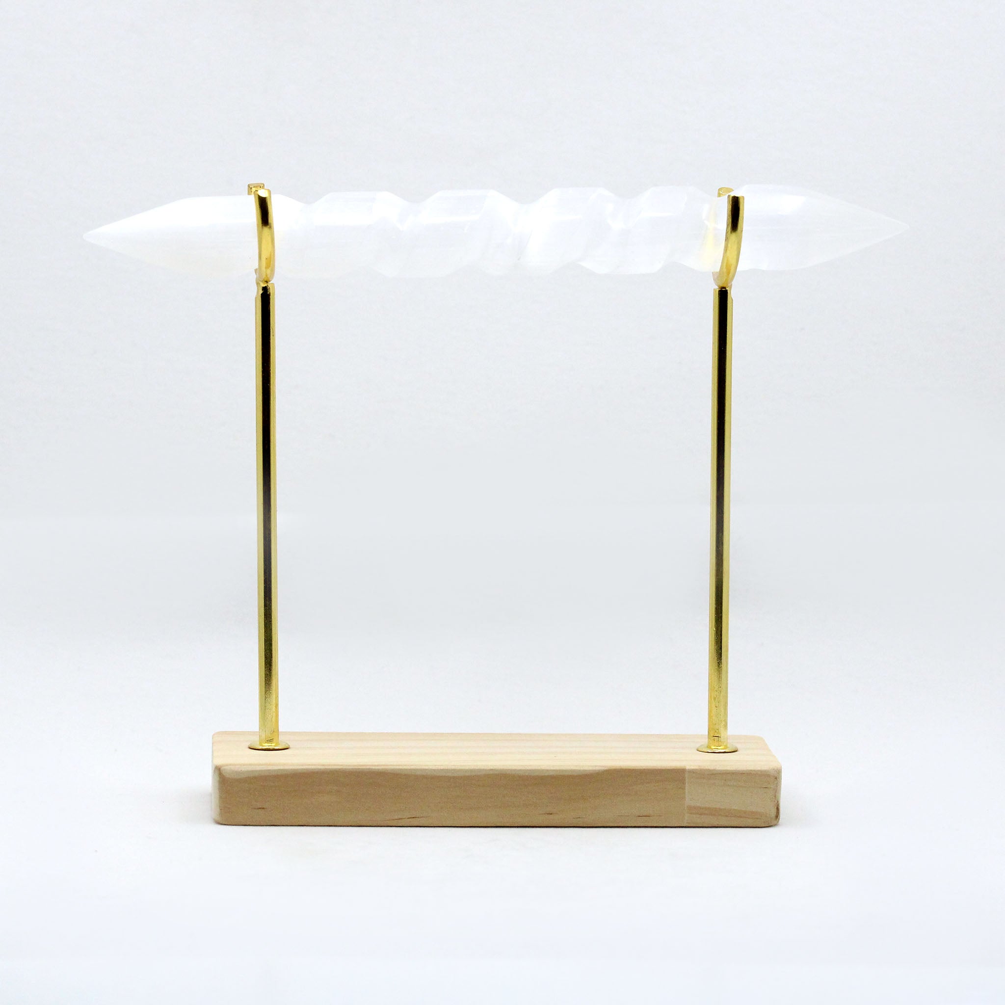 Wand Stand on Wood Base