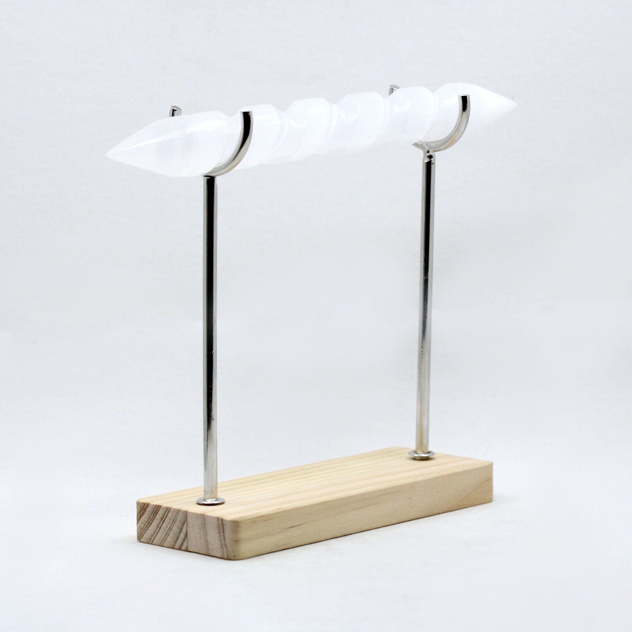 Wand Stand on Wood Base