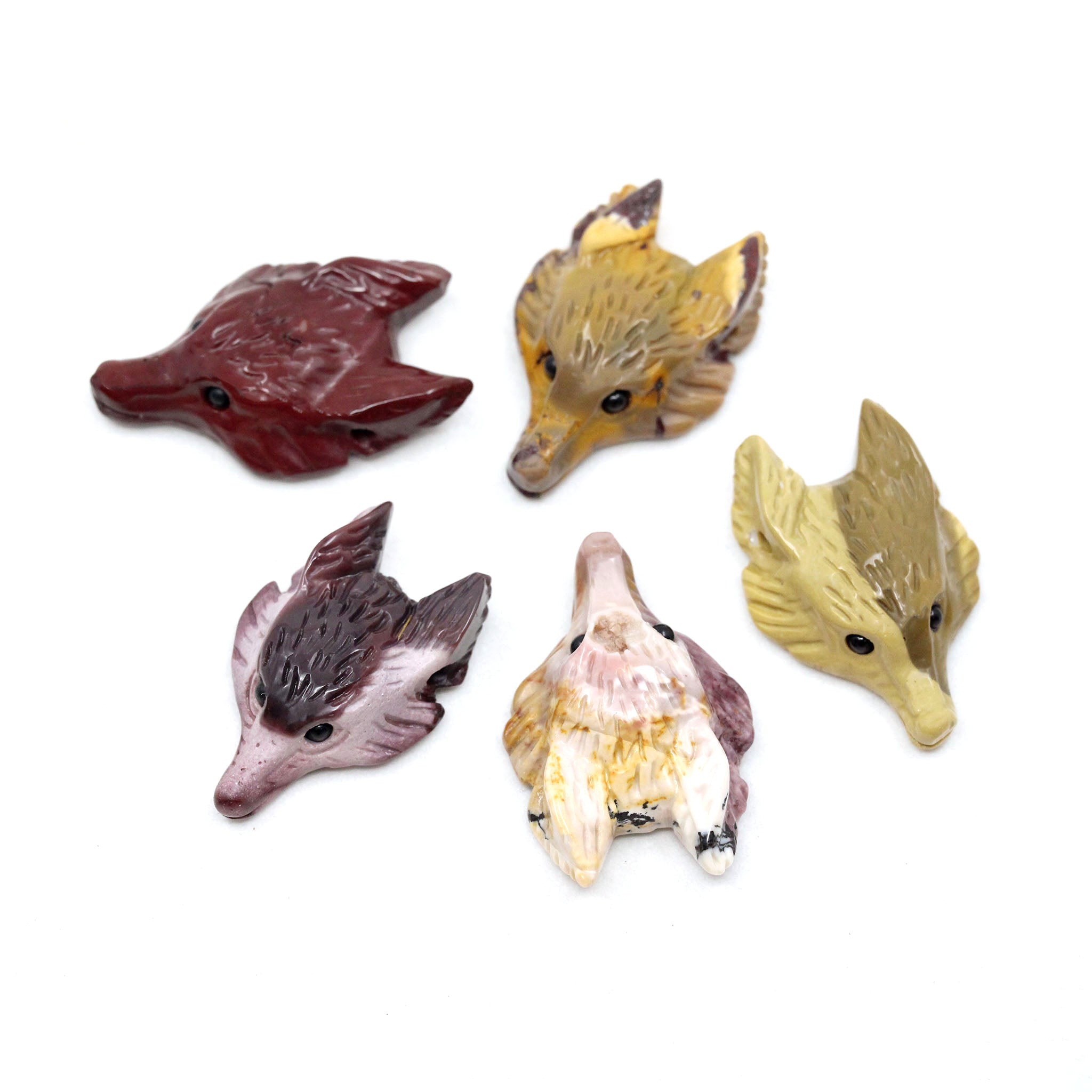 Wolf Head Pendant - 5 Pcs