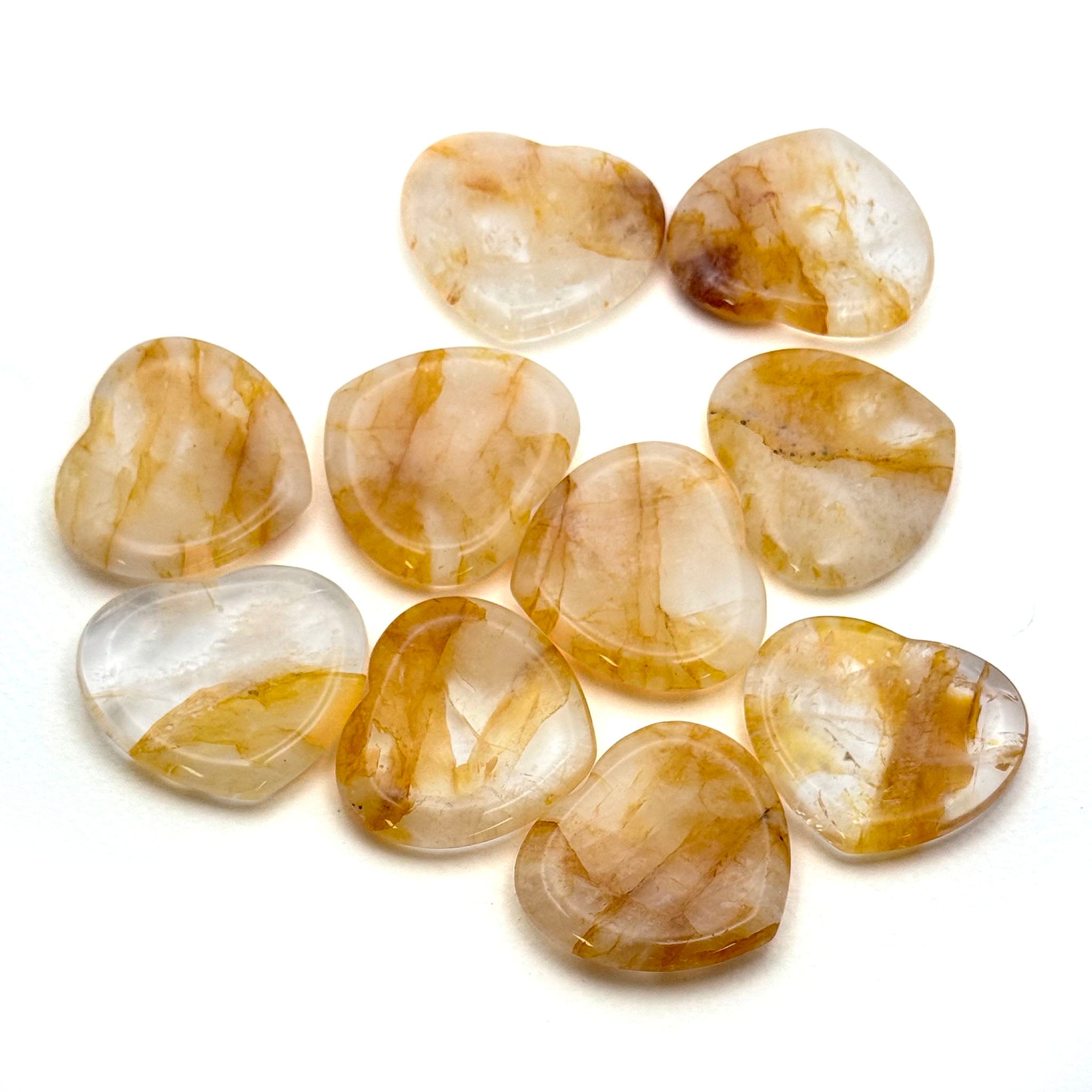 Heart Shaped Worry Stone - 10 Pcs