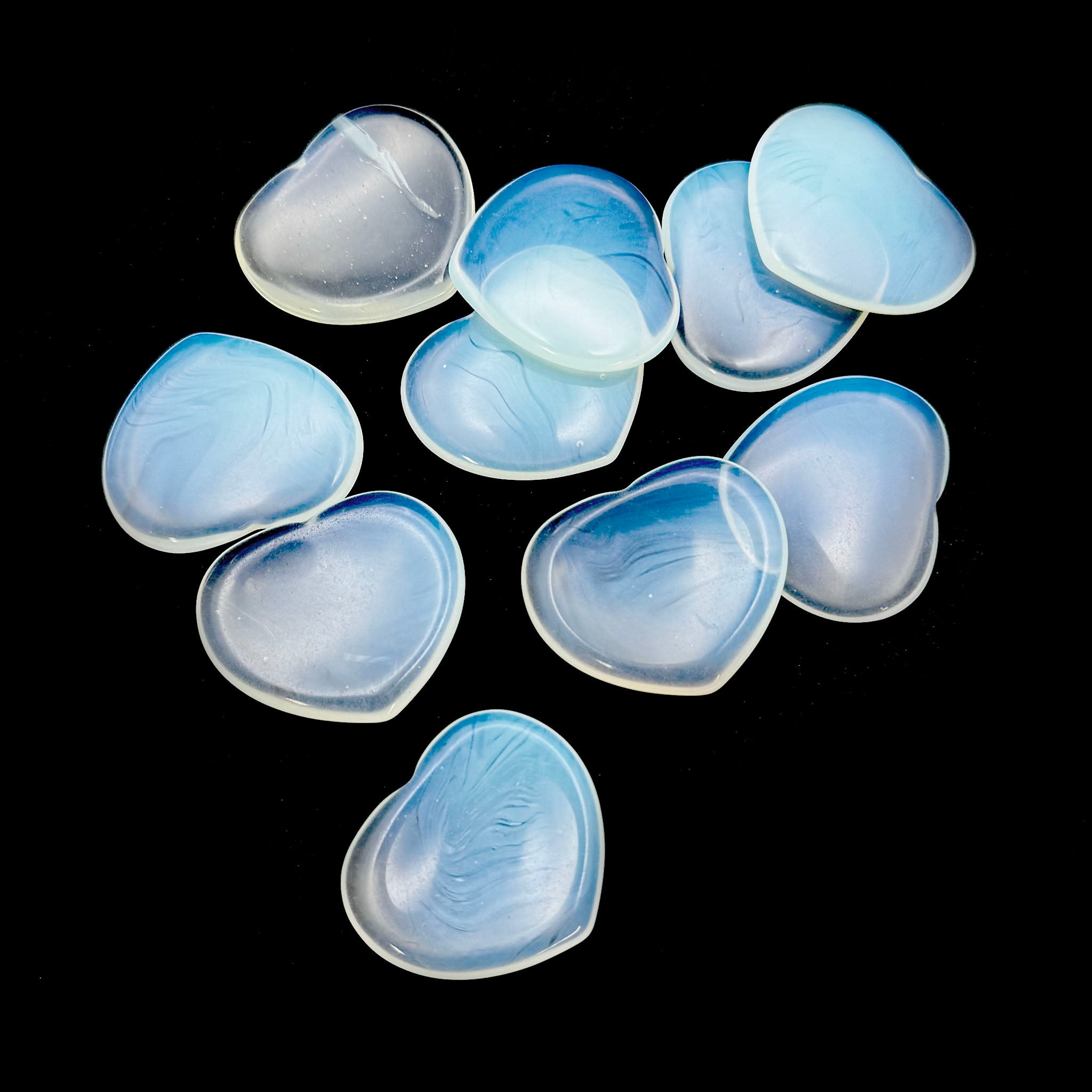 Heart Shaped Worry Stone - 10 Pcs