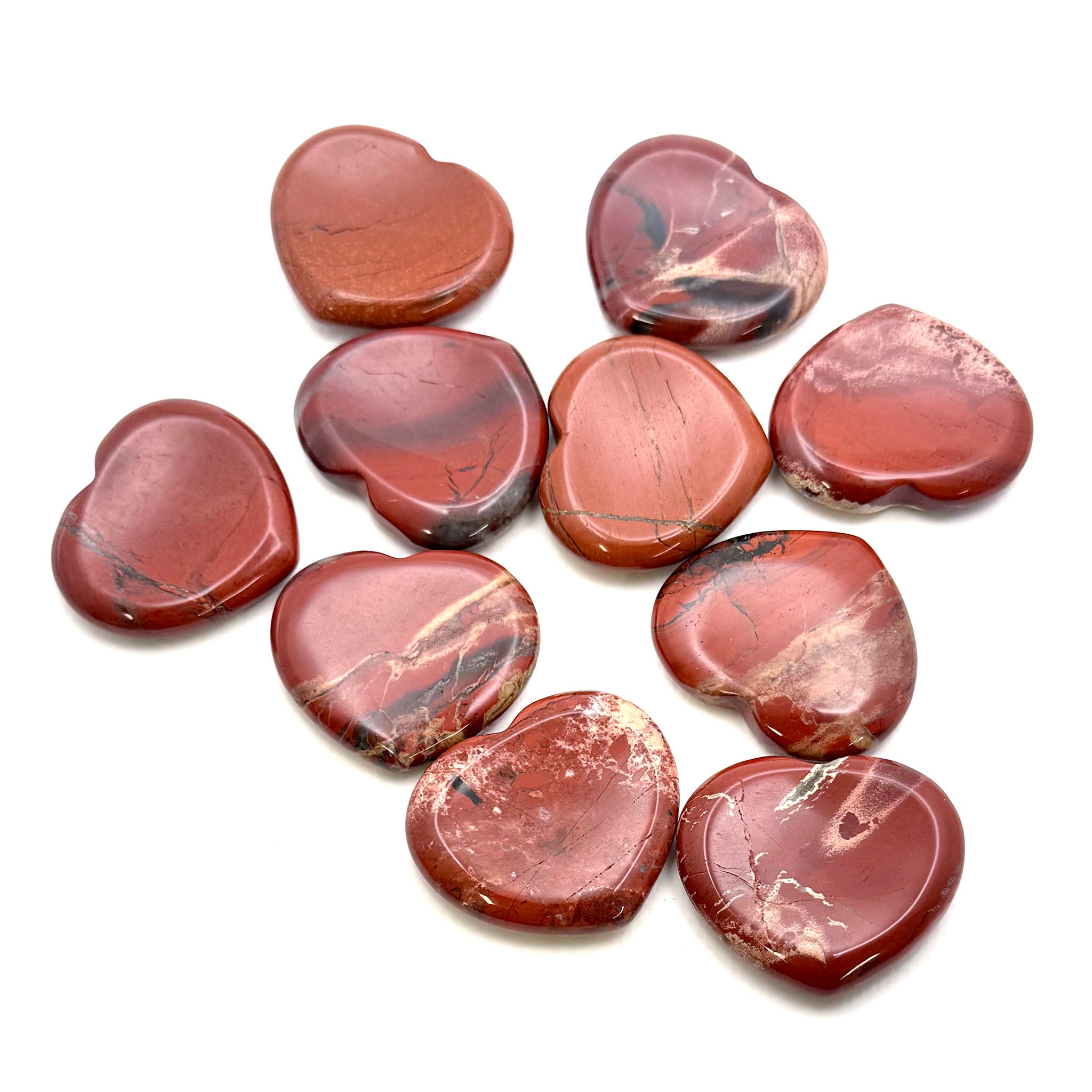 Heart Shaped Worry Stone - 10 Pcs
