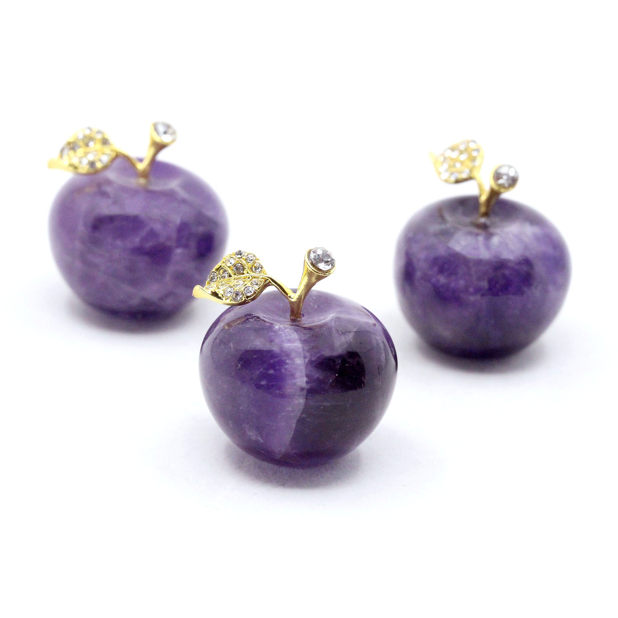 Apple with Metal Stem 1.5 Inches