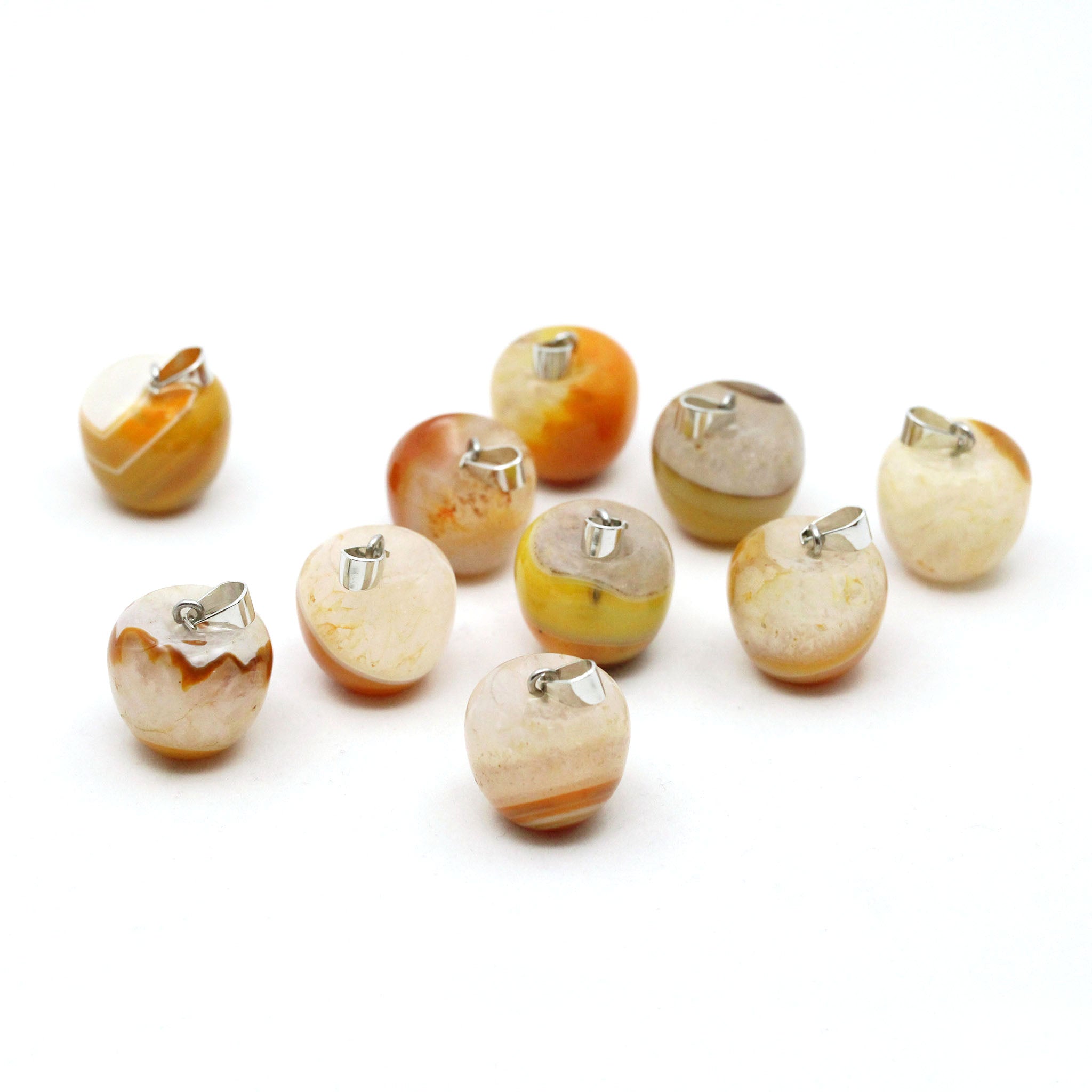 Apple Pendant  - 10 Pcs
