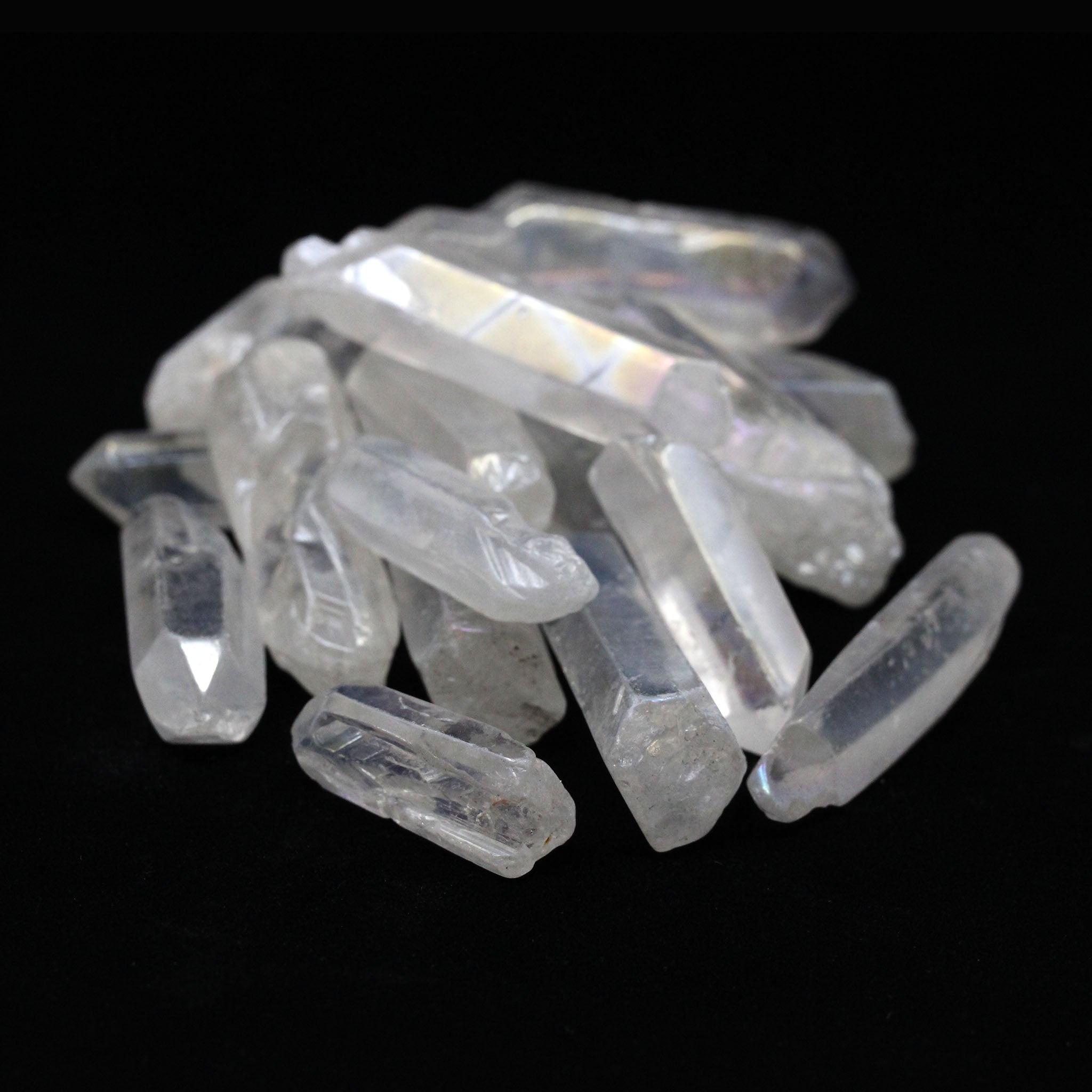 Rainbow Aura Quartz Points - 1 Pound