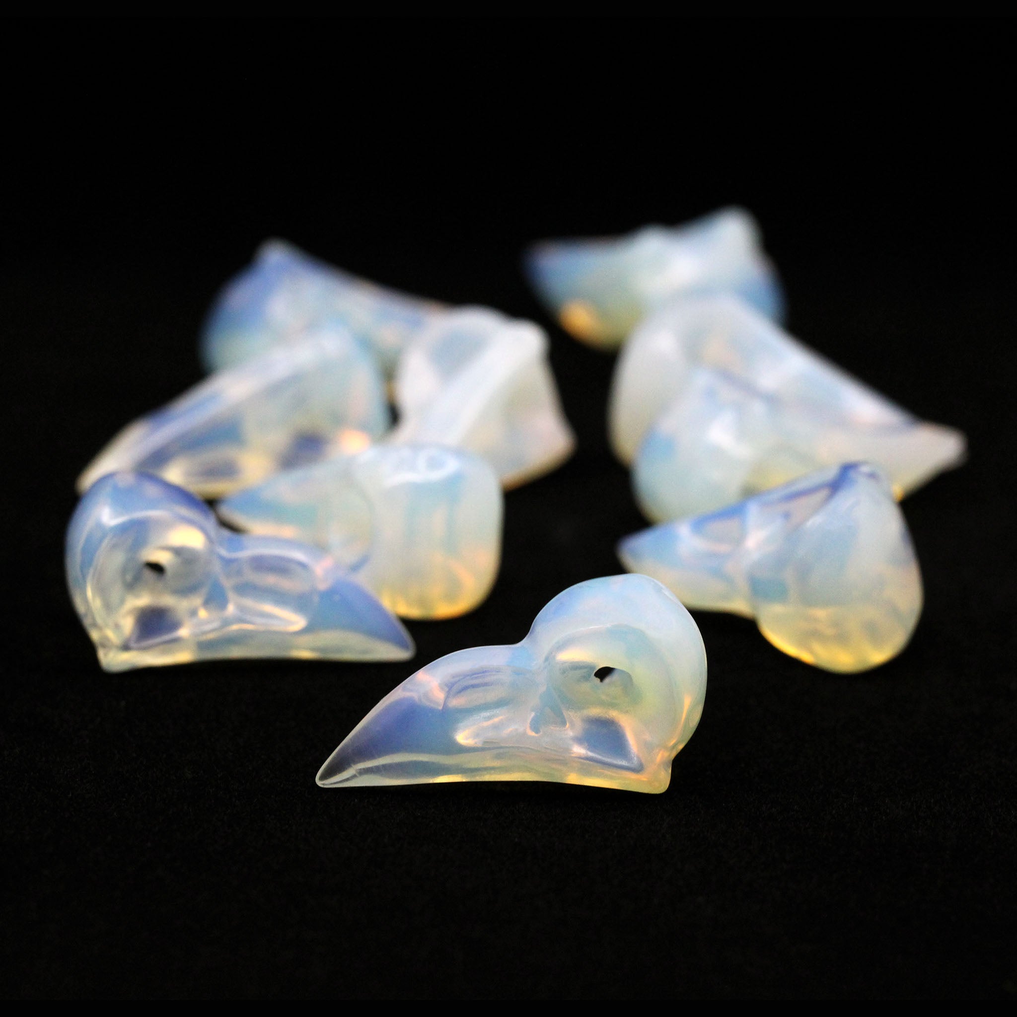 Bird Skull 1.2 Inches - 10 Pcs