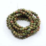 Unakite Bracelet 6mm - 10 Pcs