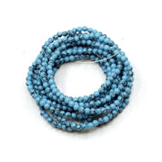 Blue Howlite Bracelet 4mm - 10 Pcs