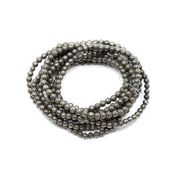 Pyrite Bracelet 4mm - 10 Pcs