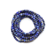 Lapis Bracelet 4mm - 10 Pcs