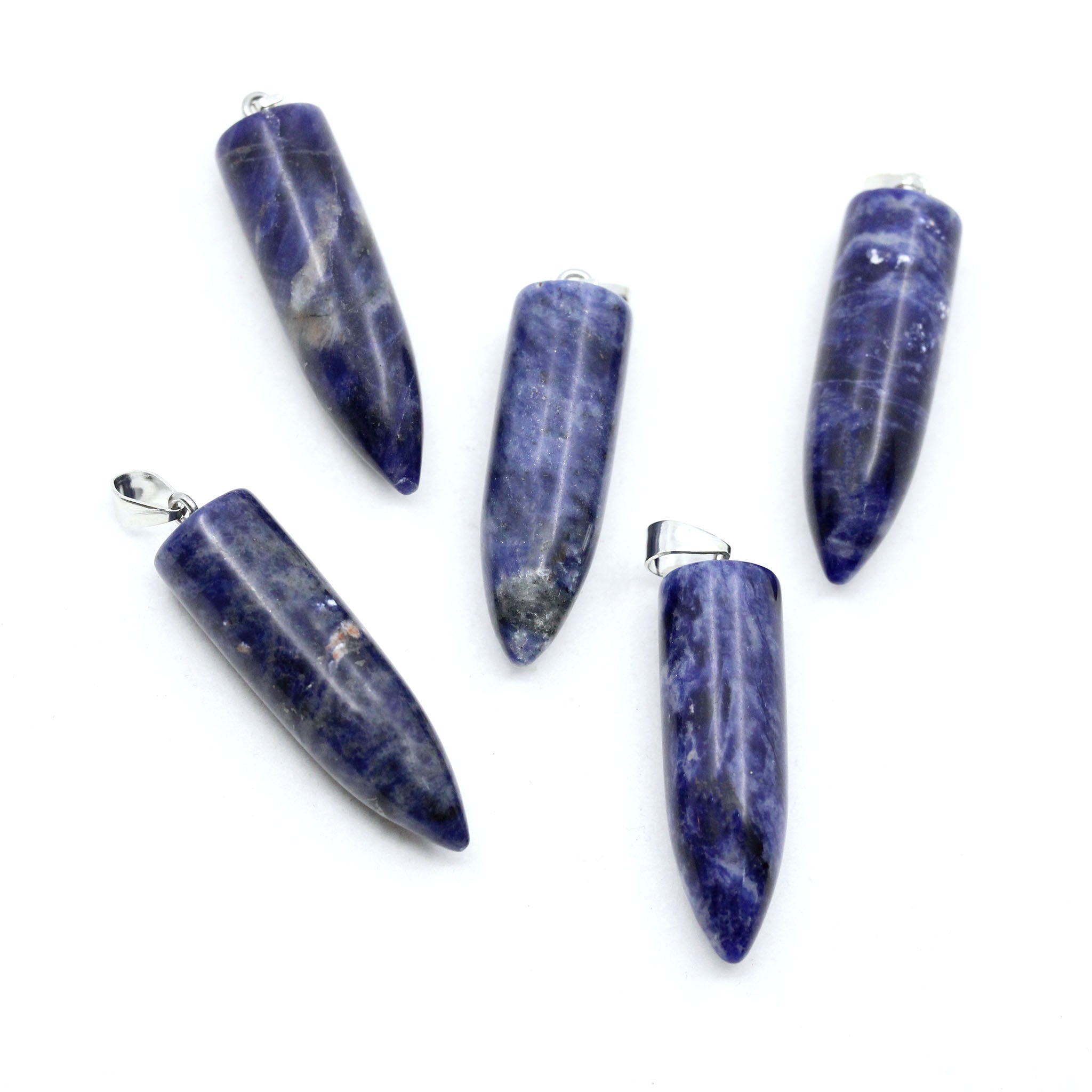 Bullet Shaped Pendant - 5 Pcs