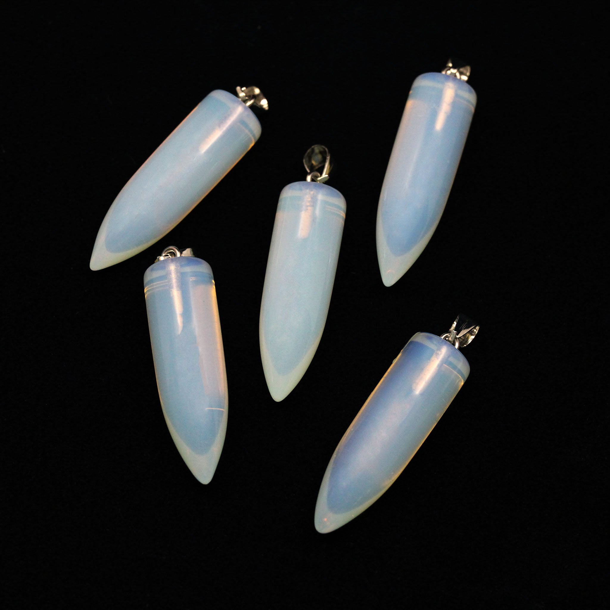 Bullet Shaped Pendant - 5 Pcs