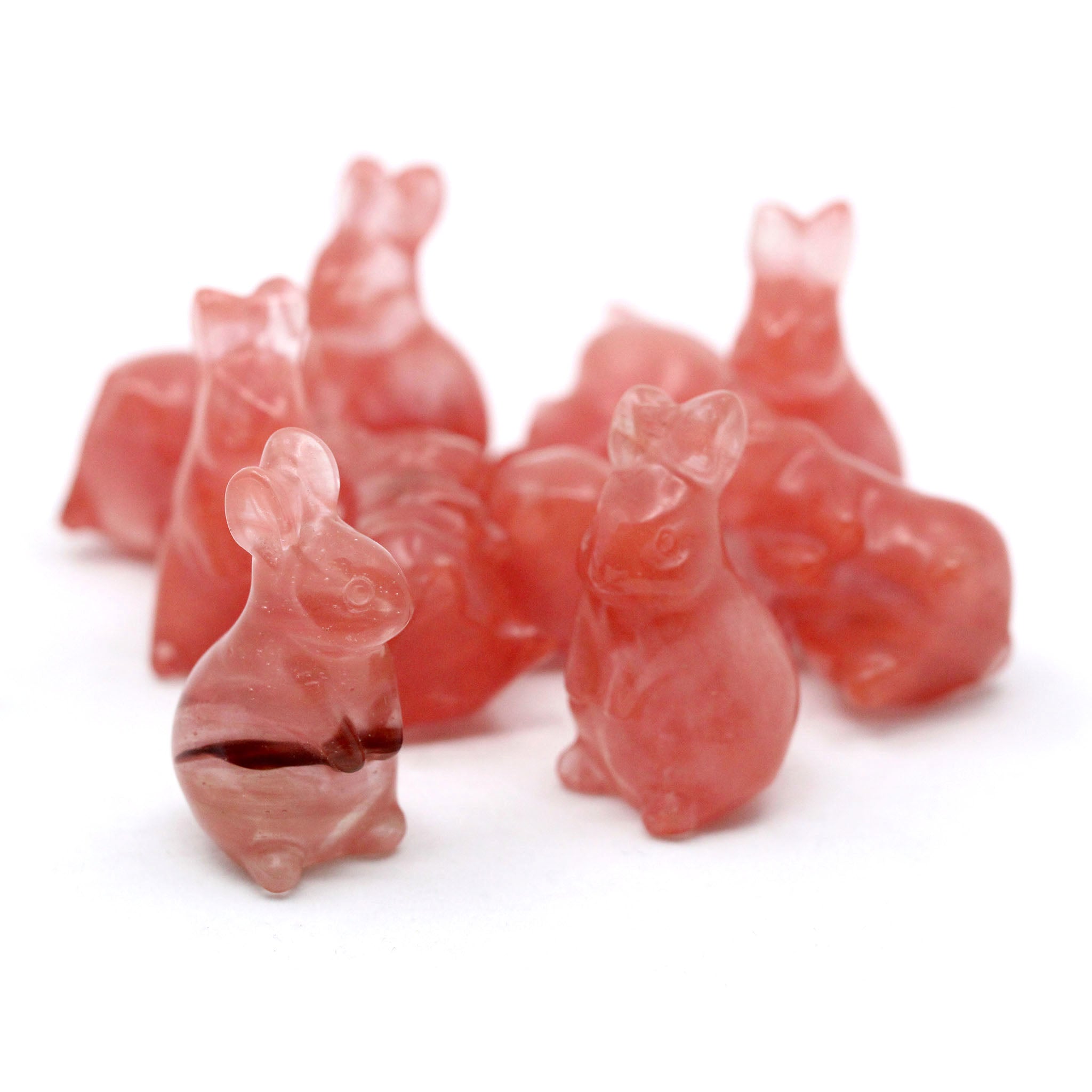 Rabbit Standing On Hind Legs 1.5 Inches - 5 Pcs