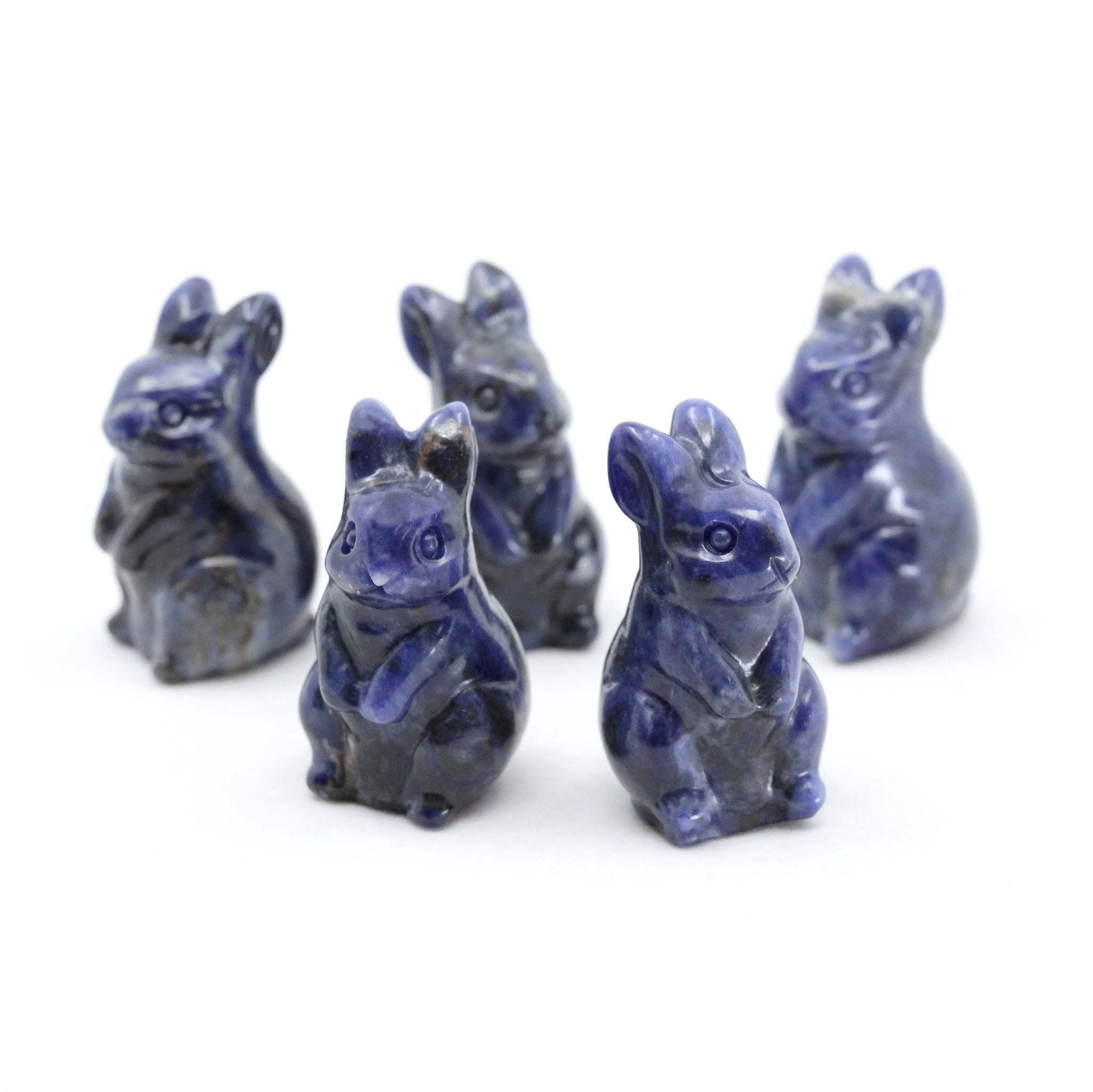 Rabbit Standing On Hind Legs 1.5 Inches - 5 Pcs
