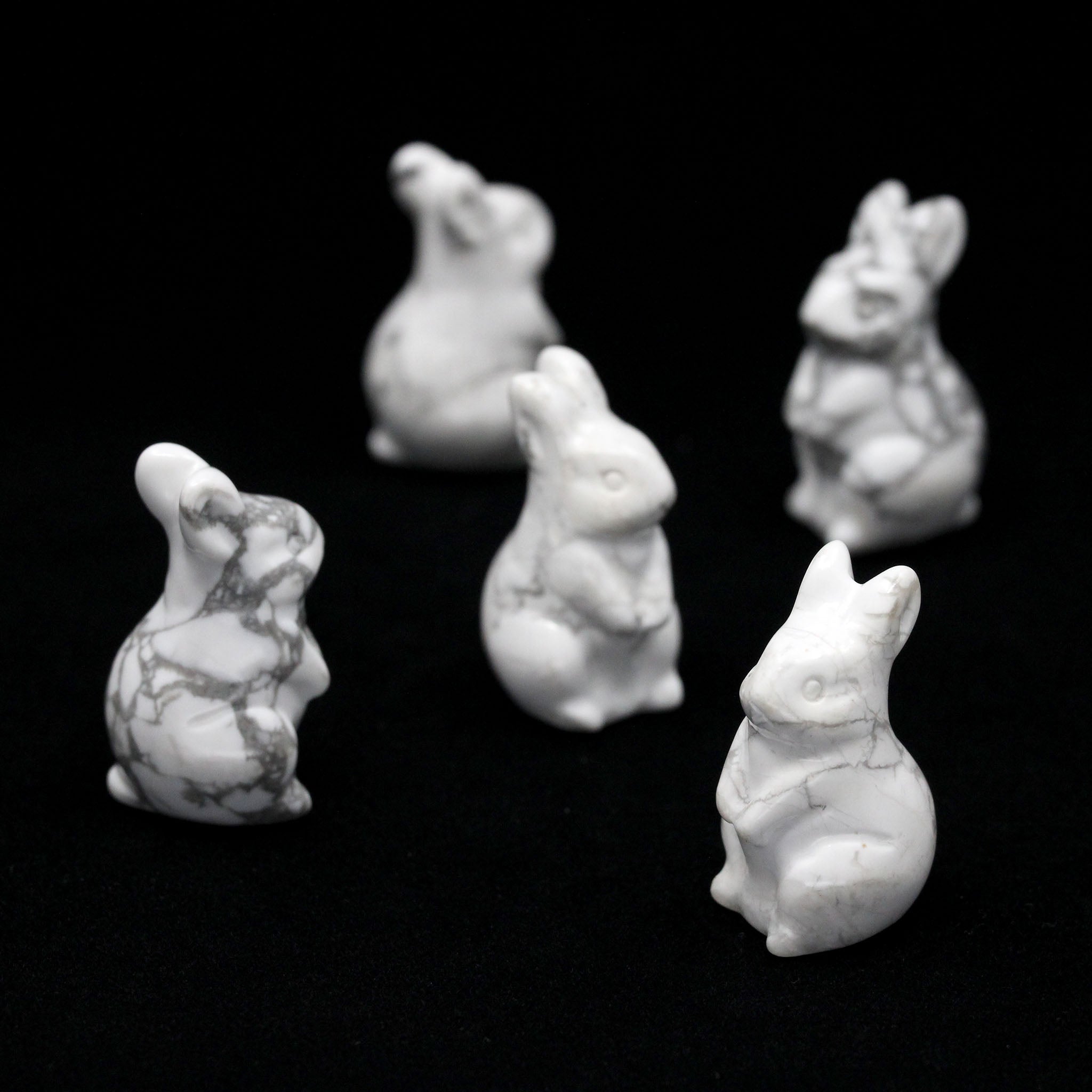 Rabbit Standing On Hind Legs 1.5 Inches - 5 Pcs