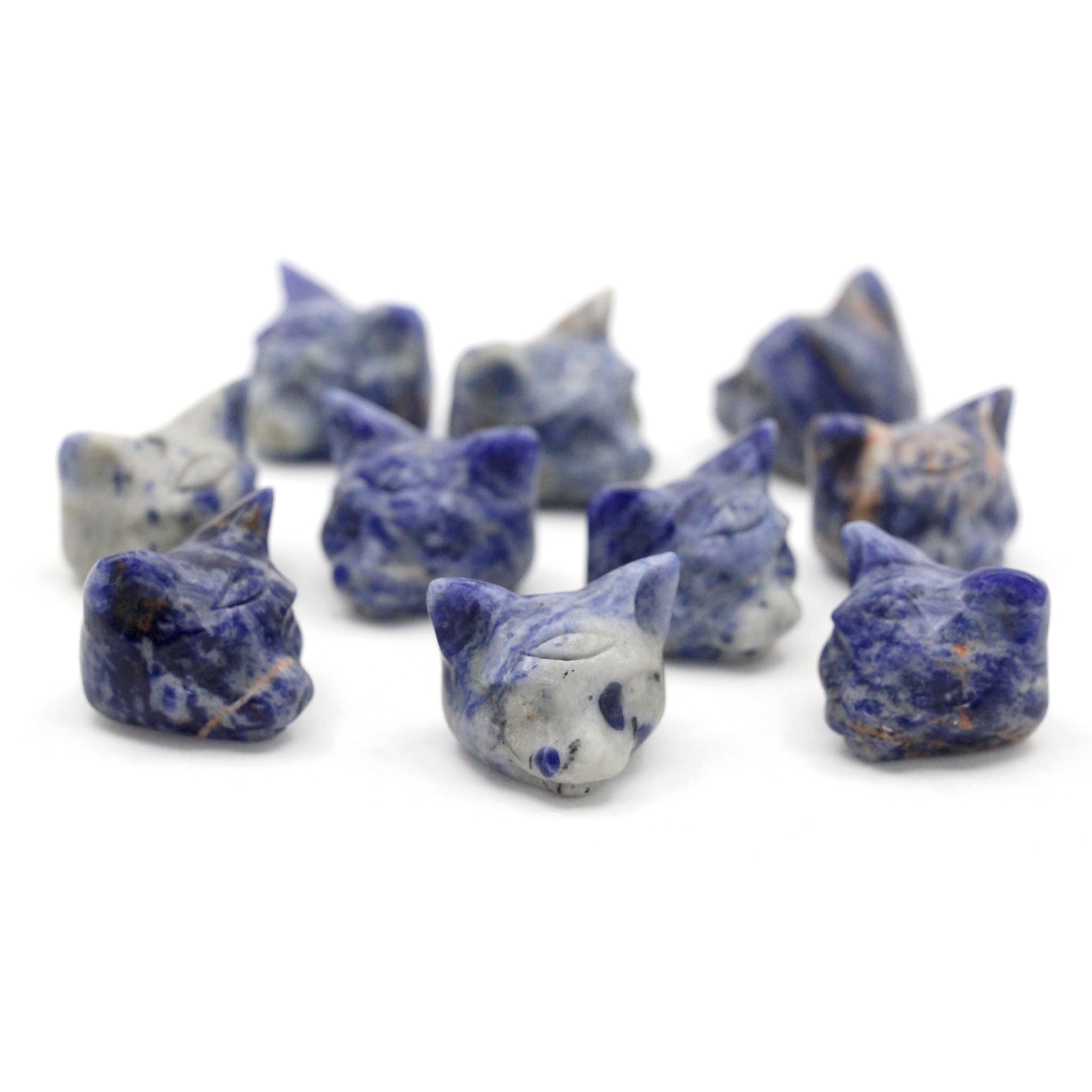 Cat Head with Third Eye 1 Inche - 10 Pcs