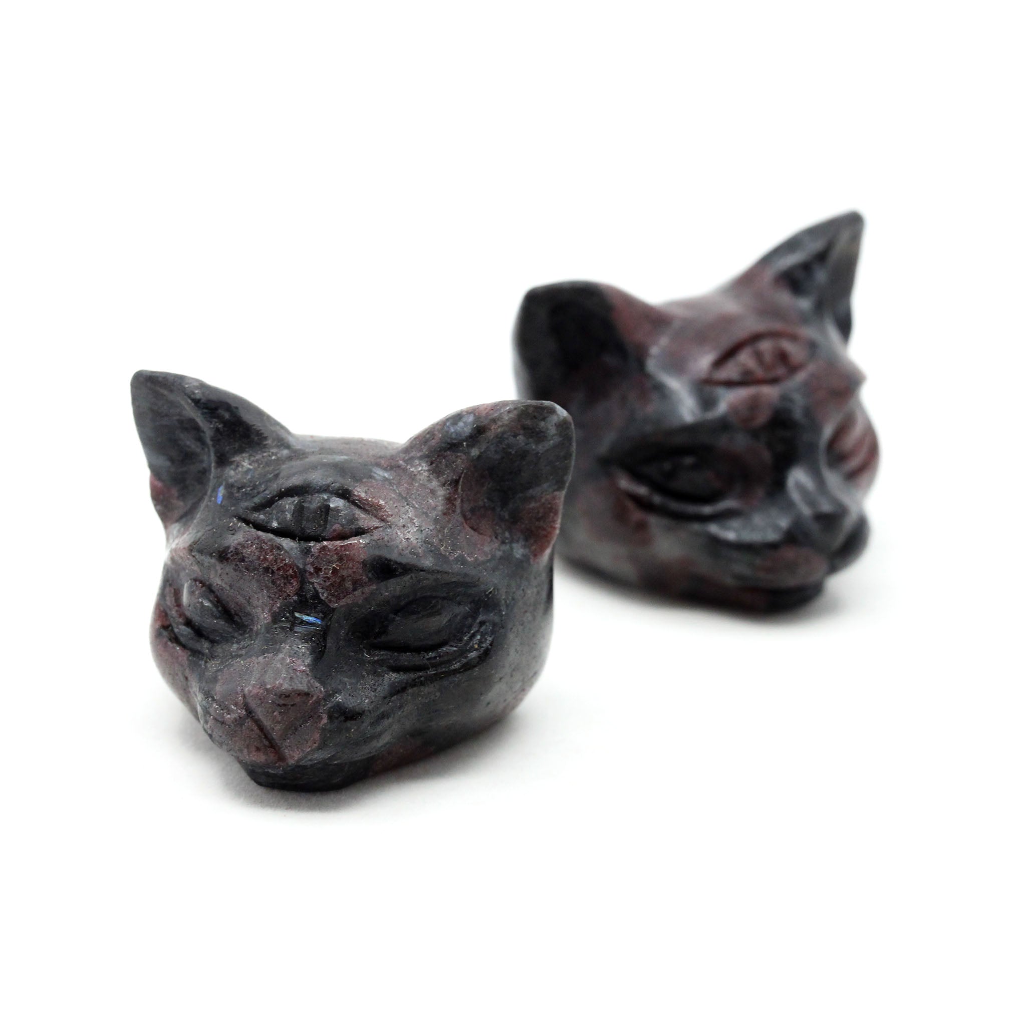Cat Head with Third Eye 2 Inches