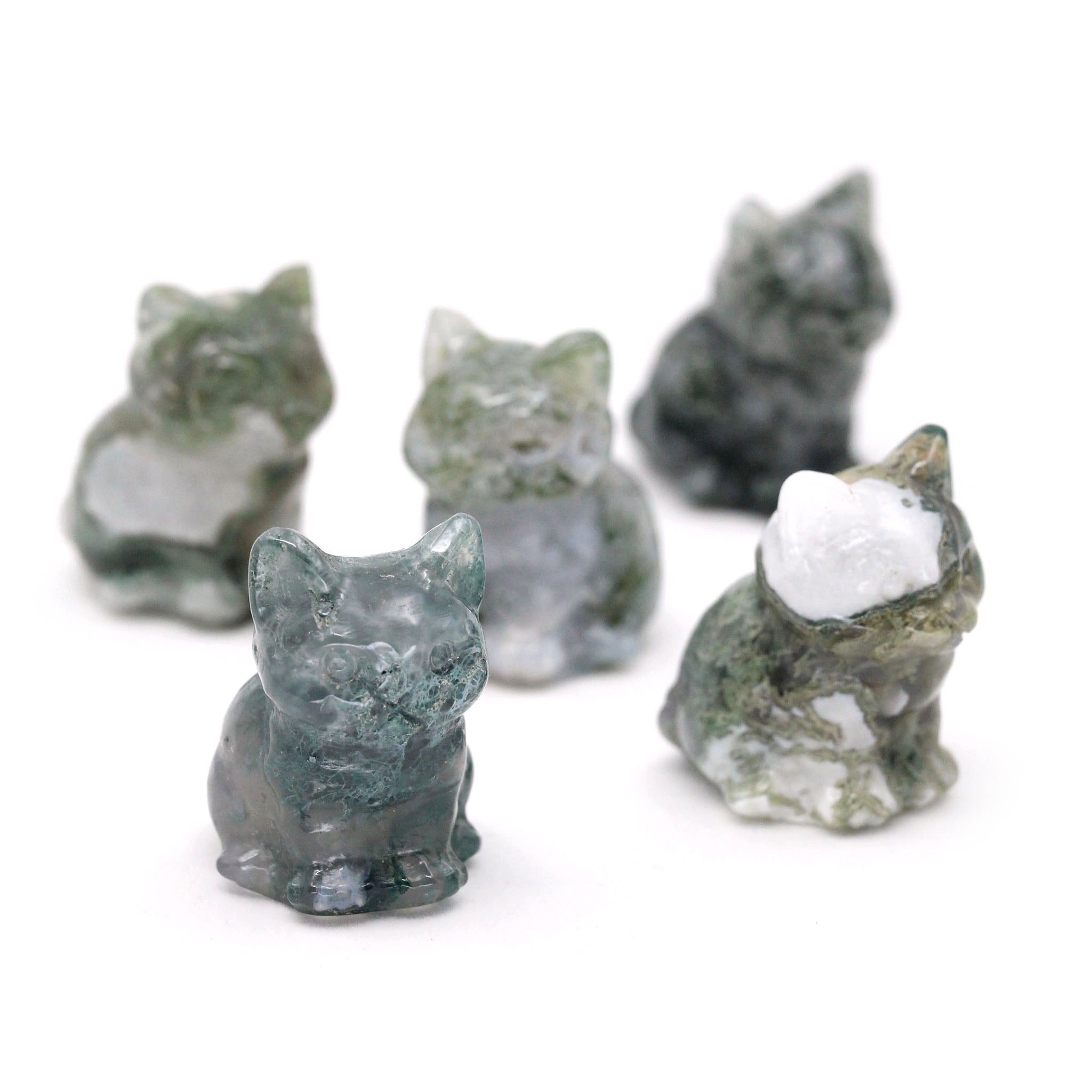 Chubby Cat Sitting 1.4 Inches - 5 Pcs