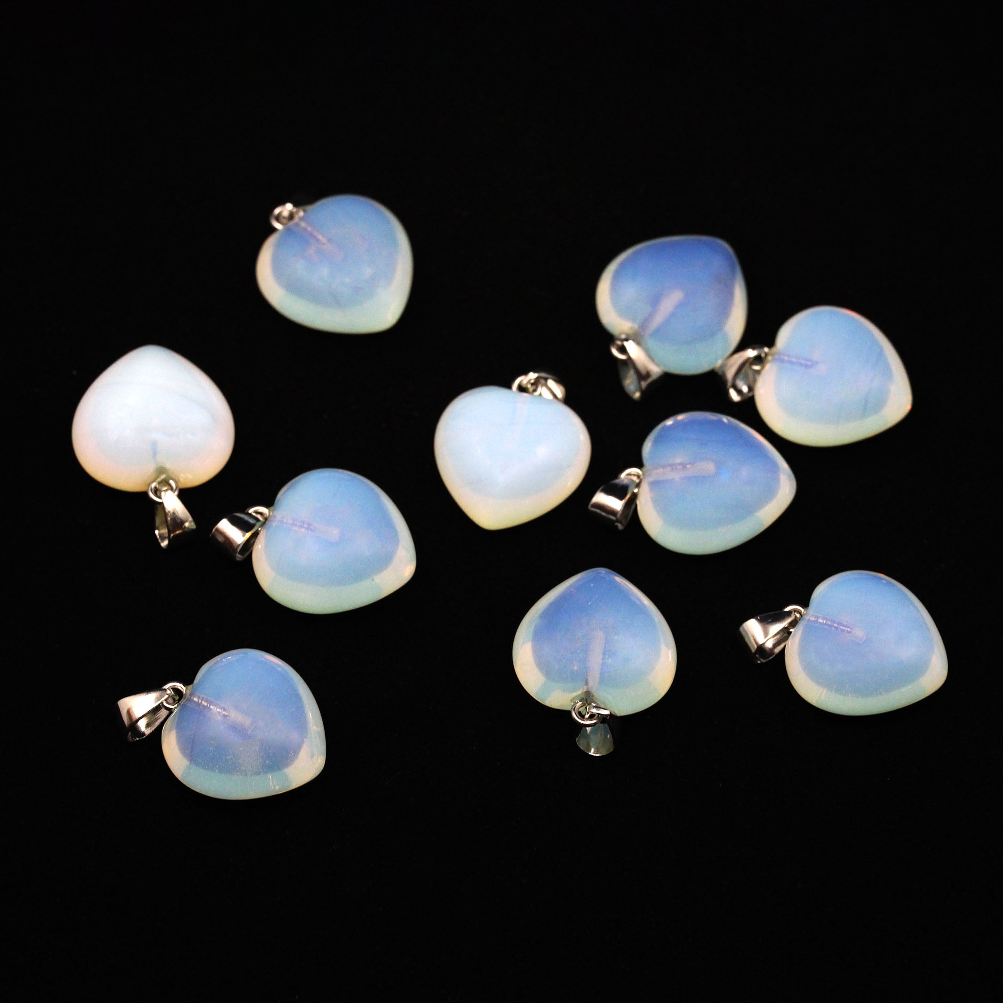 Heart Pendant 0.8 Inch (20 mm) - 10 Pcs