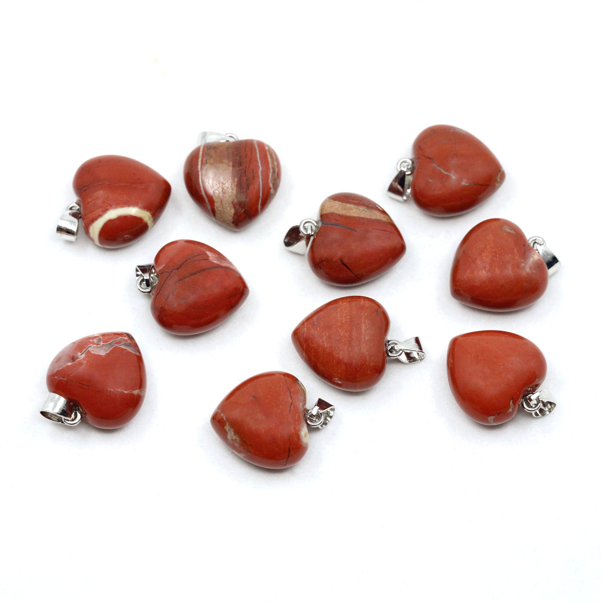 Heart Pendant 0.8 Inch (20 mm) - 10 Pcs