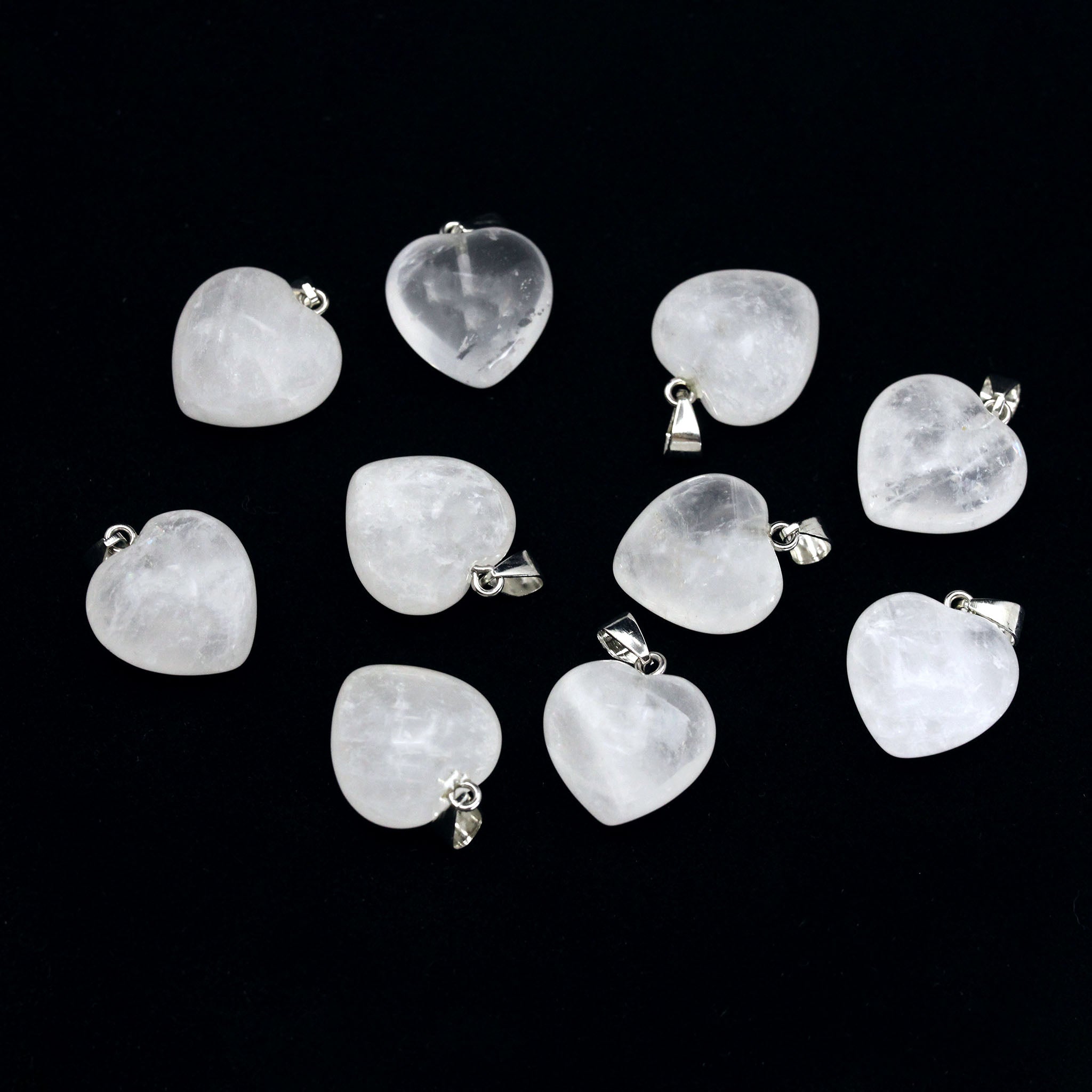 Heart Pendant 0.8 Inch (20 mm) - 10 Pcs