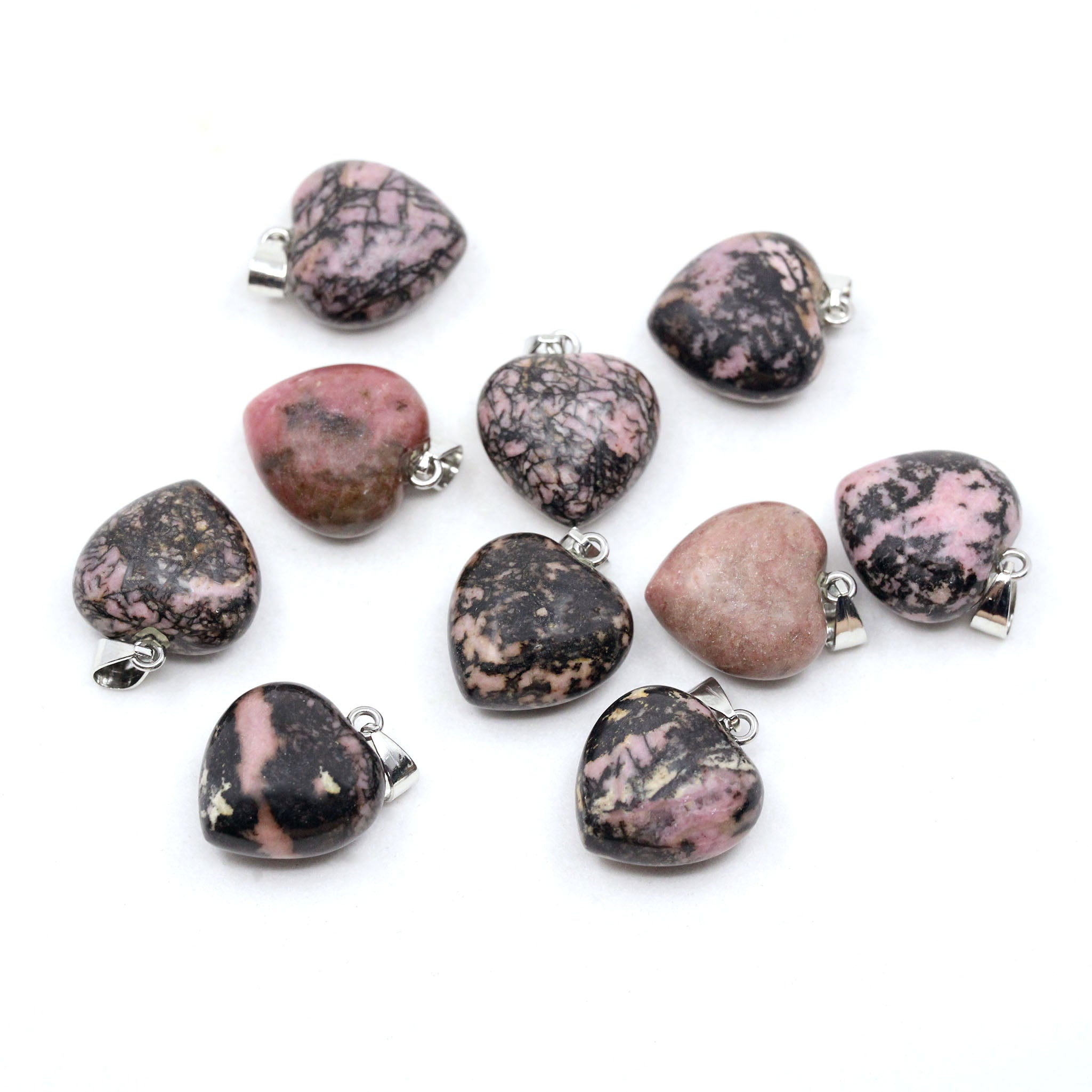 Heart Pendant 0.8 Inch (20 mm) - 10 Pcs