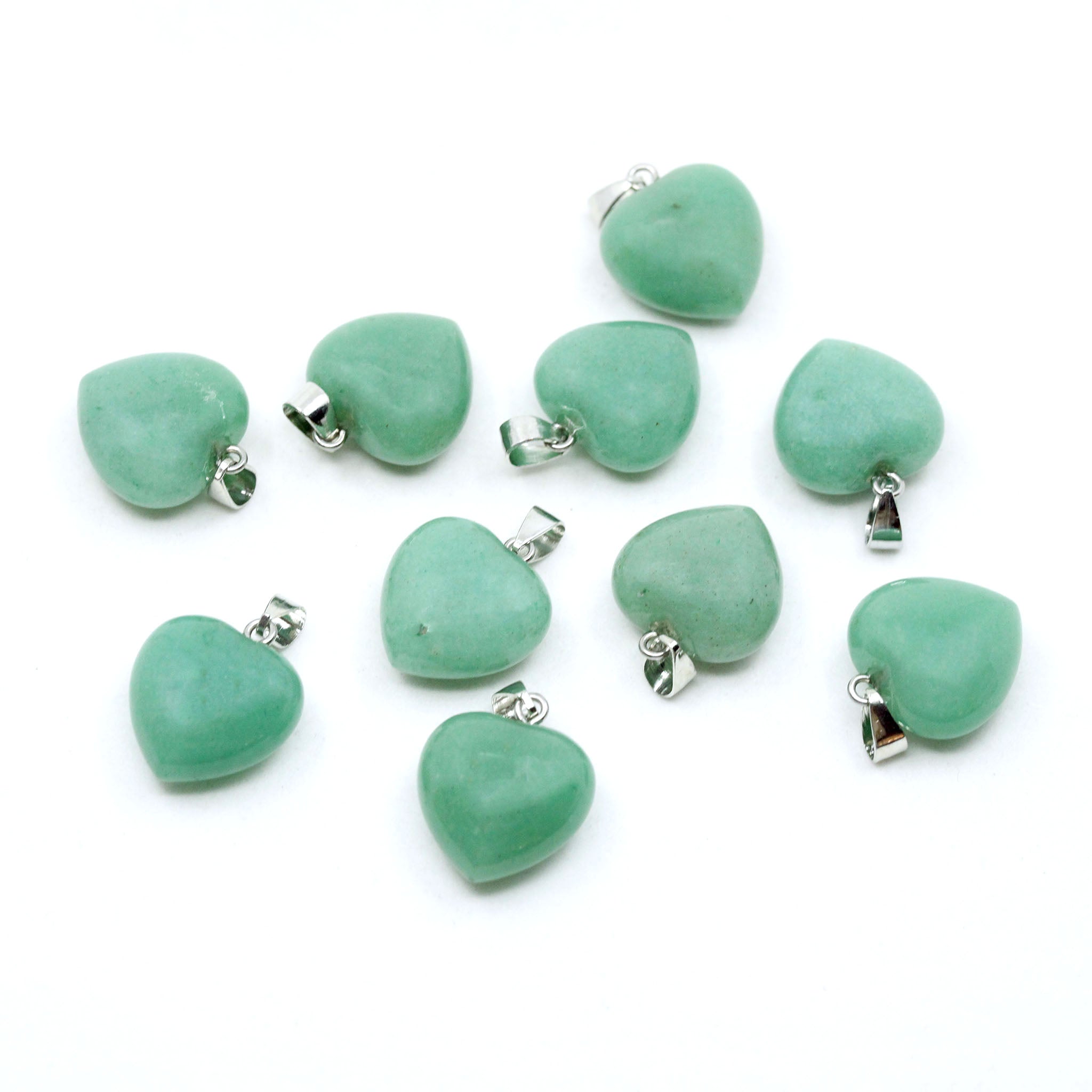 Heart Pendant 0.8 Inch (20 mm) - 10 Pcs
